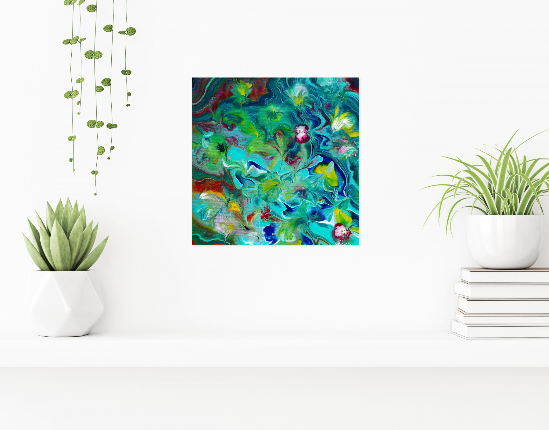 Annie Chanu, Les vivaces, painting - Artalistic online contemporary art buying and selling gallery