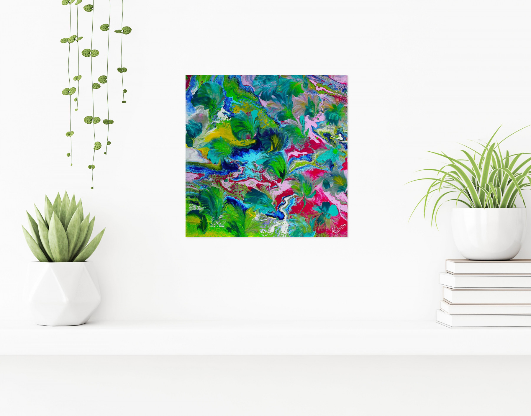 Annie Chanu, Les vivaces 1, painting - Artalistic online contemporary art buying and selling gallery