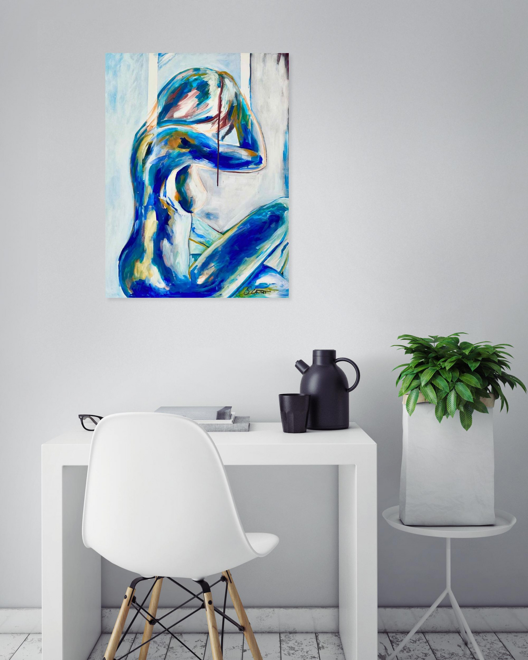 Stéphanie Caillet, Indiscrétion, painting - Artalistic online contemporary art buying and selling gallery