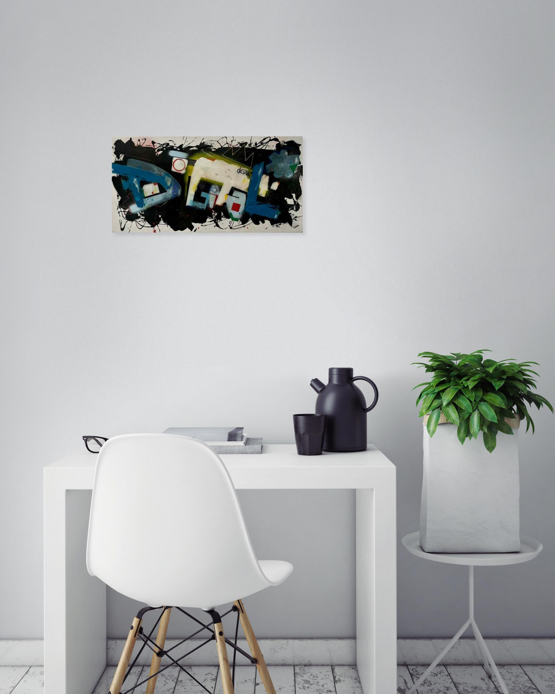 Digital, Blue Jackson, painting - Artalistic online contemporary art buying and selling gallery