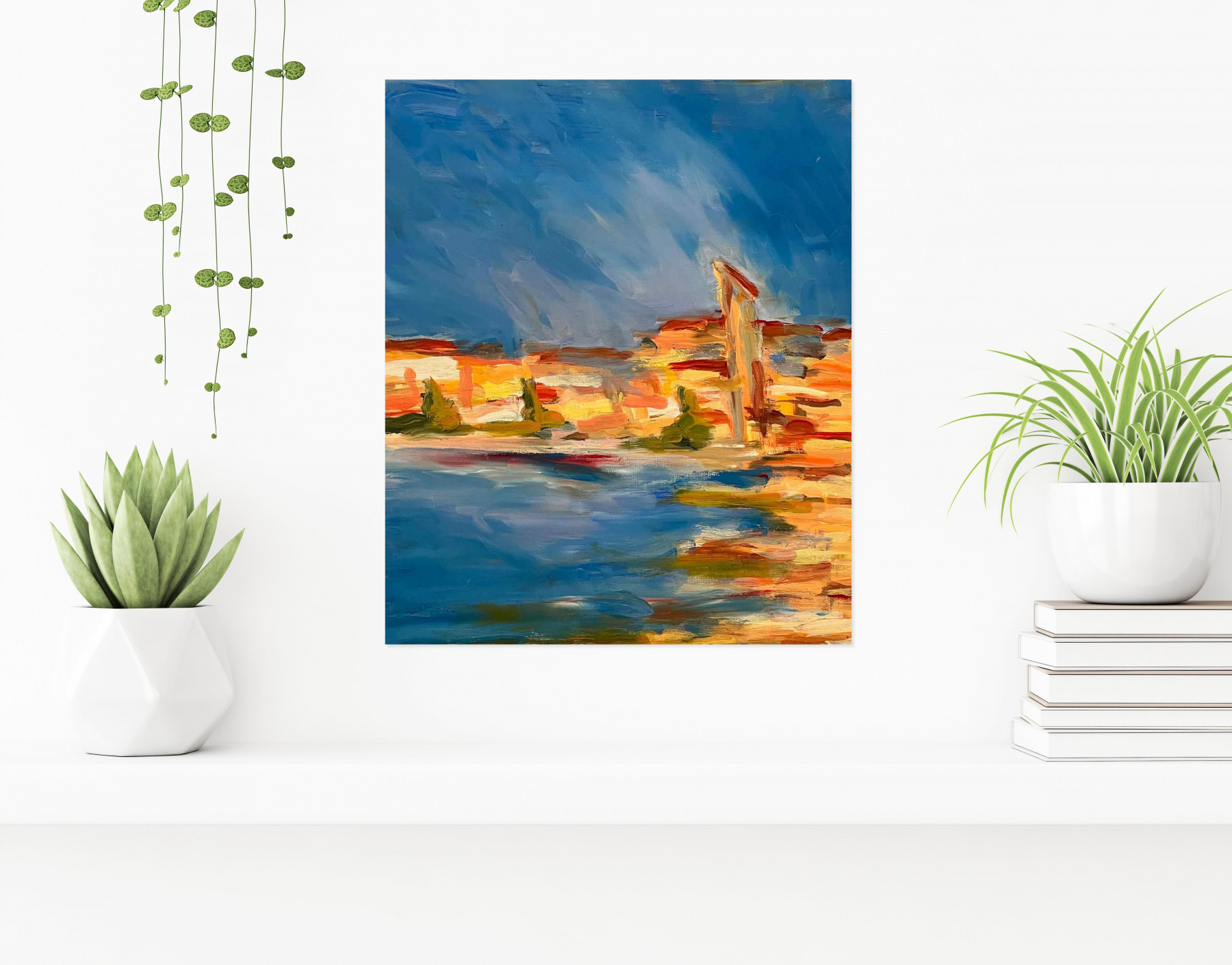Katia Feintuch, Falaises 2, painting - Artalistic online contemporary art buying and selling gallery