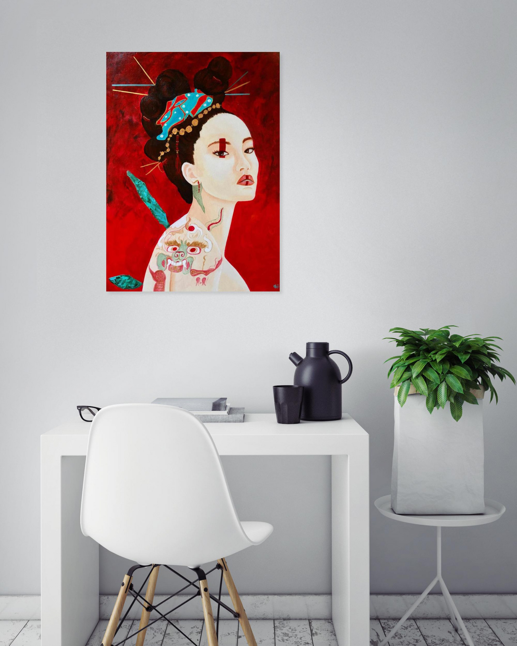 Françoise Augustine, Alanis, painting - Artalistic online contemporary art buying and selling gallery
