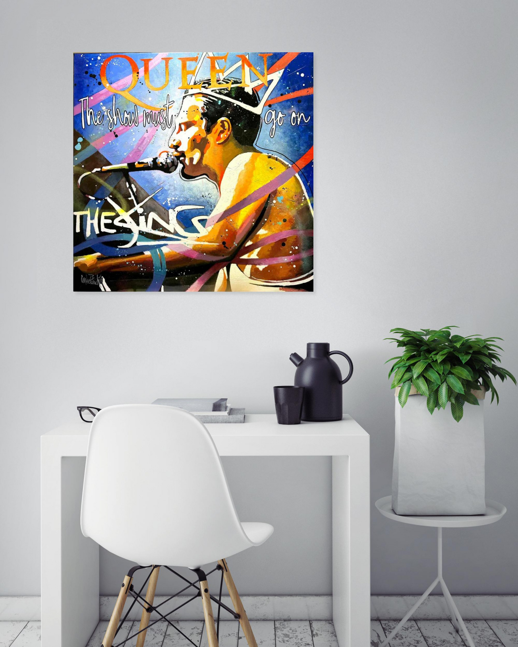 Patrick Cornée, Freddie Mercury, painting - Artalistic online contemporary art buying and selling gallery