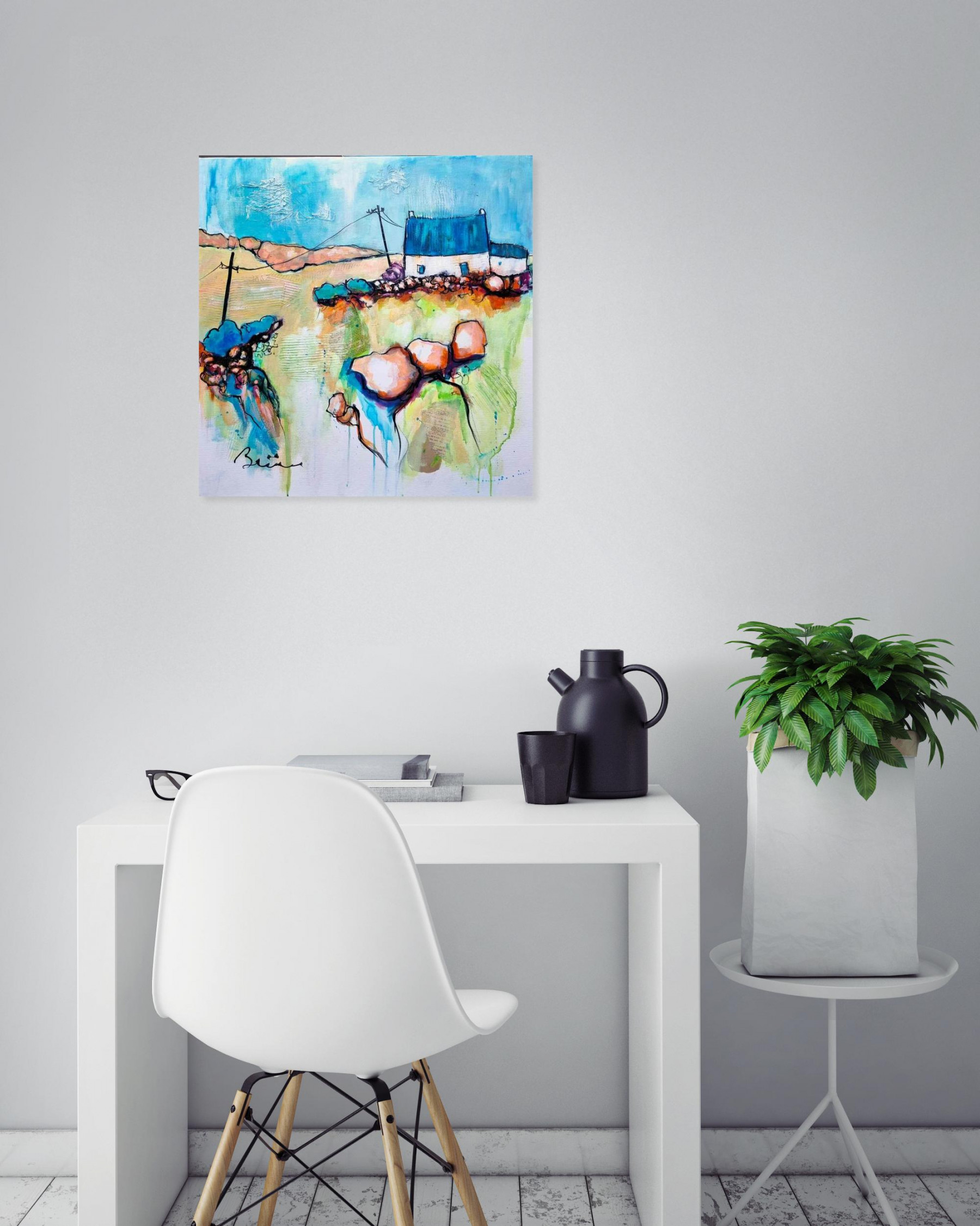 Patrick Brière, Dans la Lande, painting - Artalistic online contemporary art buying and selling gallery