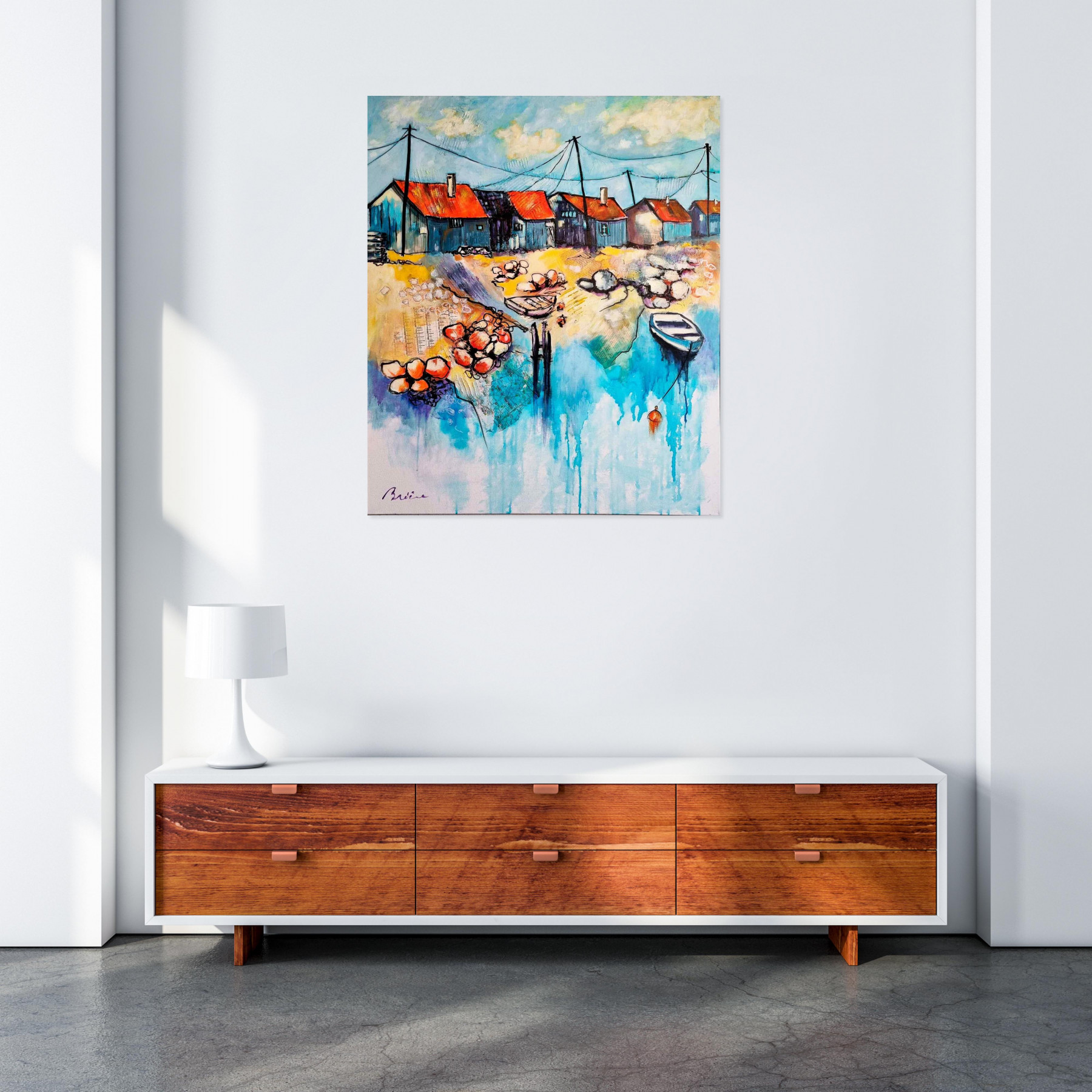 Patrick Briere, Du côté de la Tremblade, painting - Artalistic online contemporary art buying and selling gallery