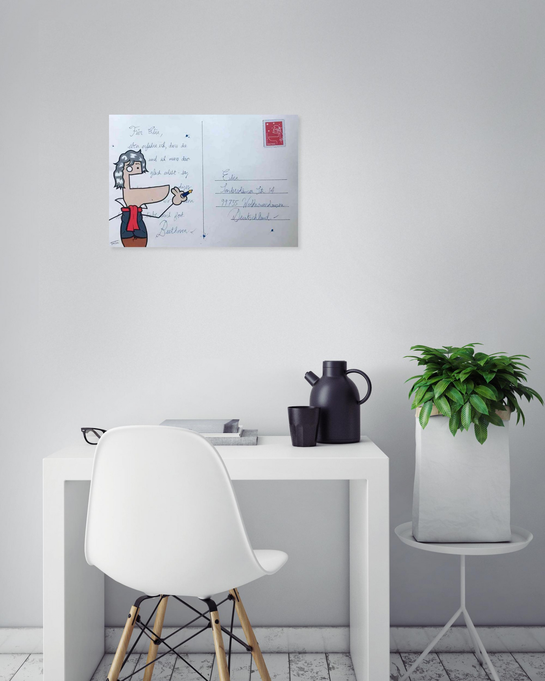 Toctoc, Lettre à Elise, painting - Artalistic online contemporary art buying and selling gallery