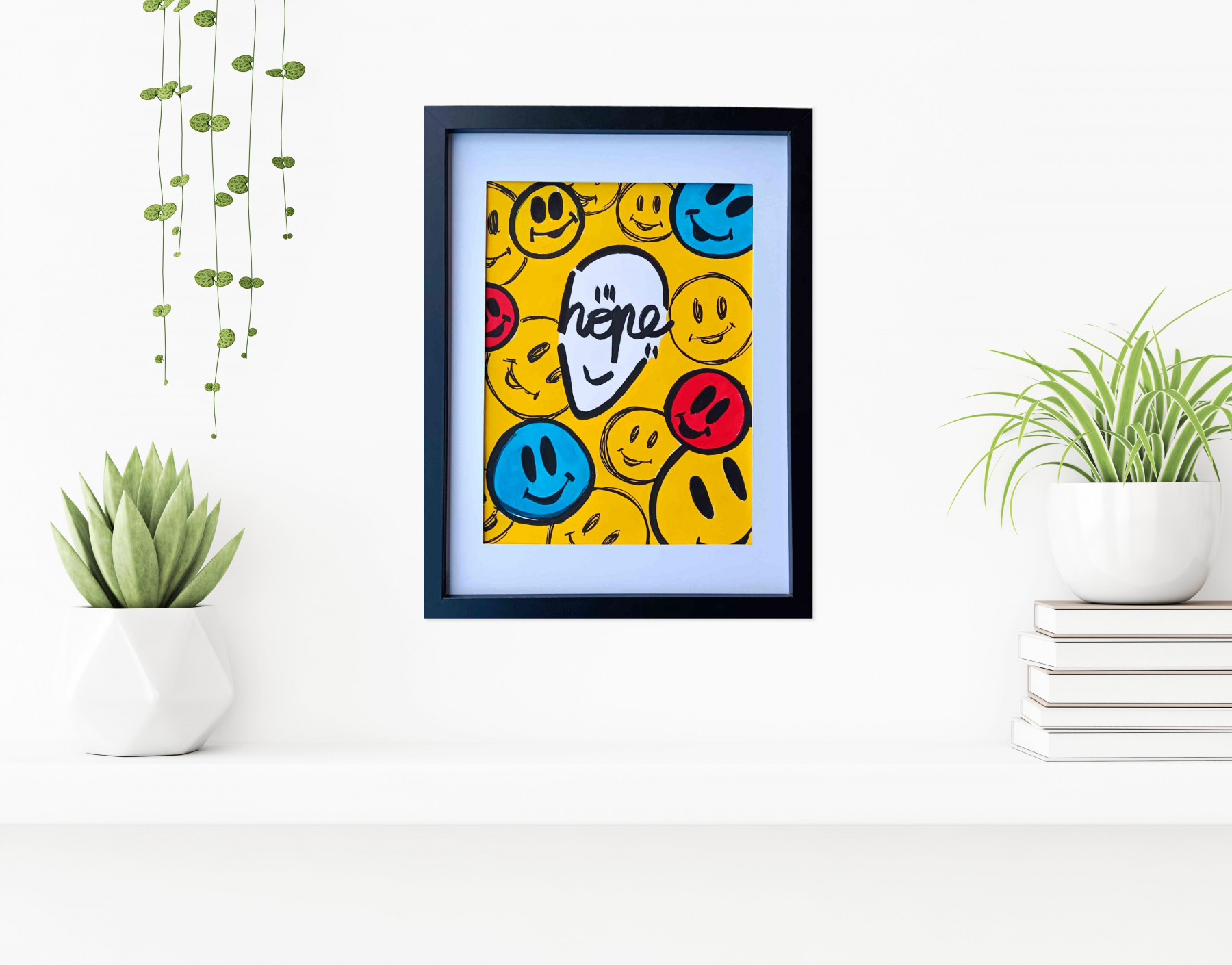 Mr Hope, Smile, painting - Artalistic online contemporary art buying and selling gallery