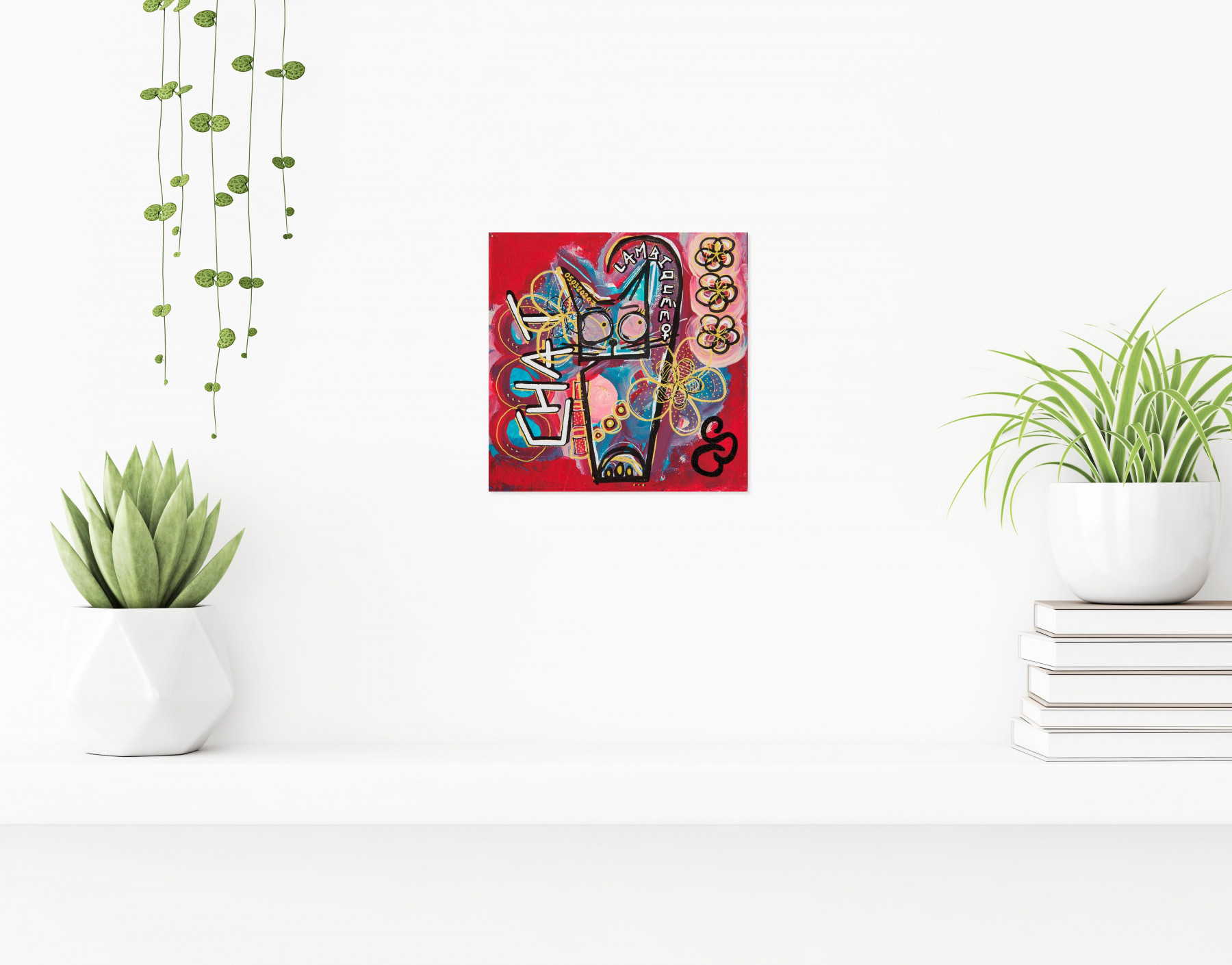 Stéphanie Godann, Chat lambiquée, painting - Artalistic online contemporary art buying and selling gallery