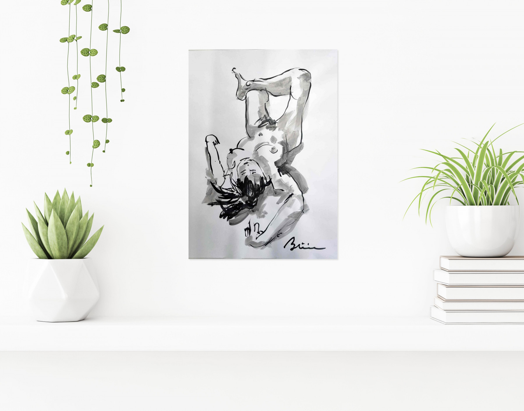 Patrick Briere, Camille, drawing - Artalistic online contemporary art buying and selling gallery