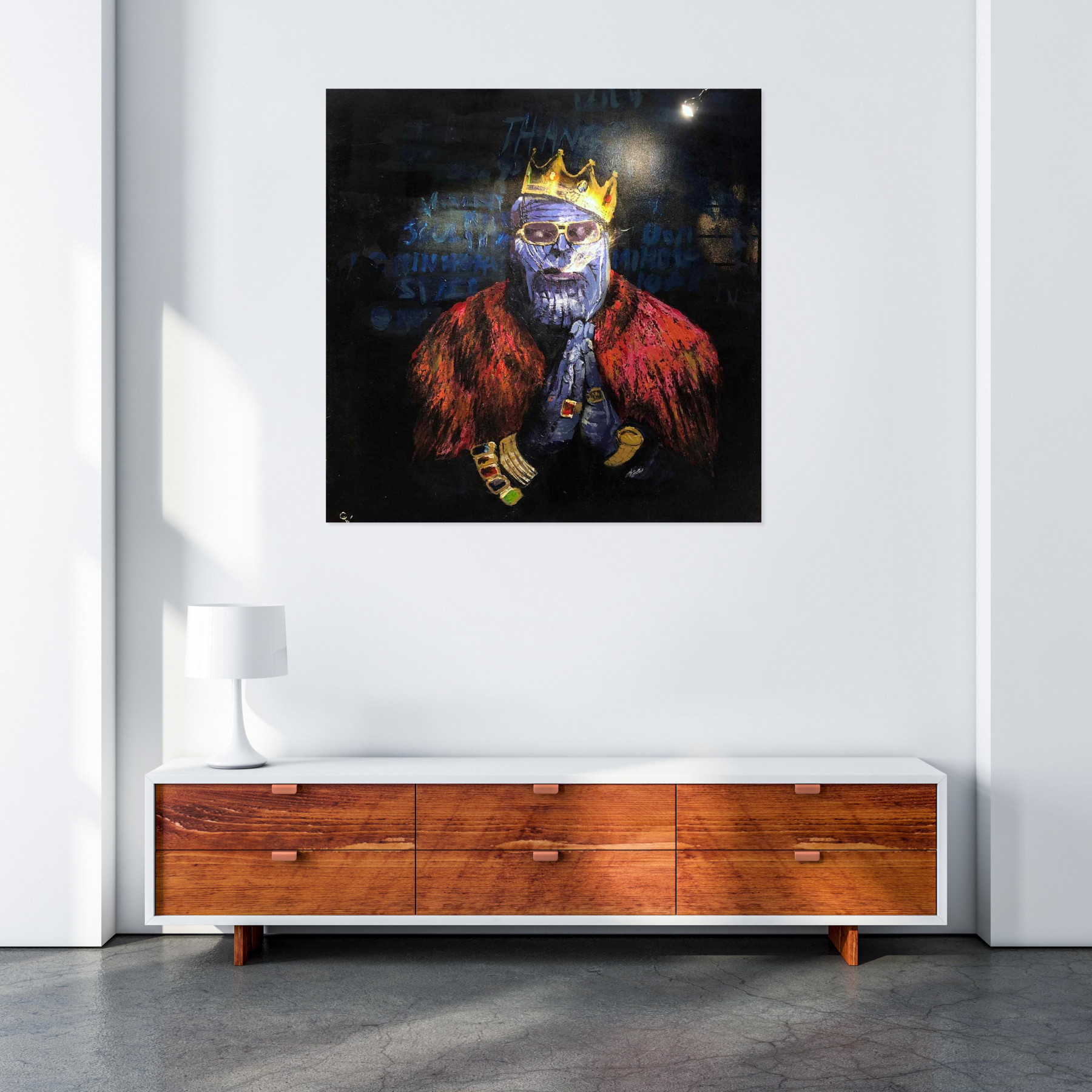 Comize, Le roi Thanos, painting - Artalistic online contemporary art buying and selling gallery