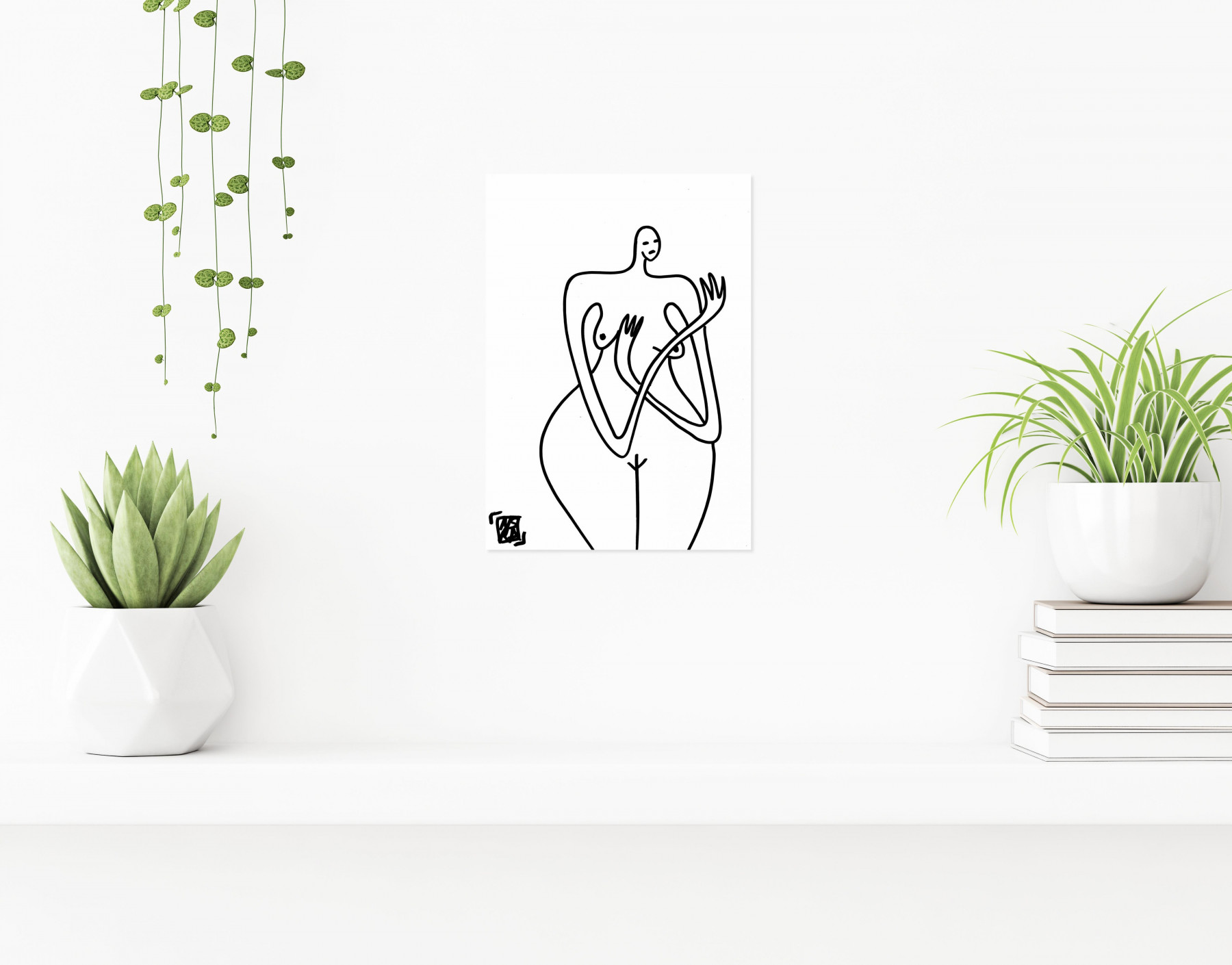 Audrey Chambon, Femme A, drawing - Artalistic online contemporary art buying and selling gallery