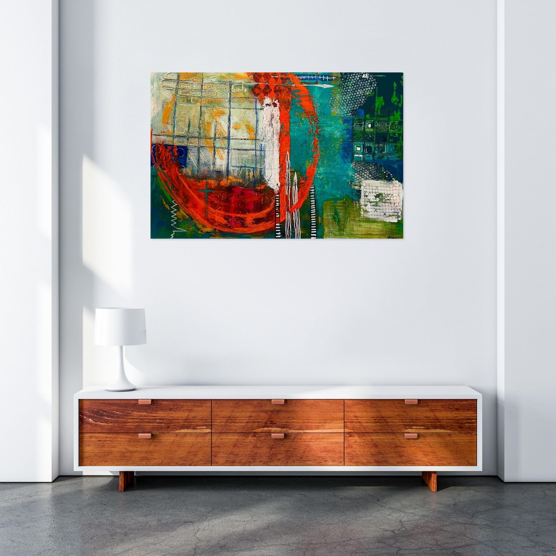 Aléas, Hot time, painting - Artalistic online contemporary art buying and selling gallery