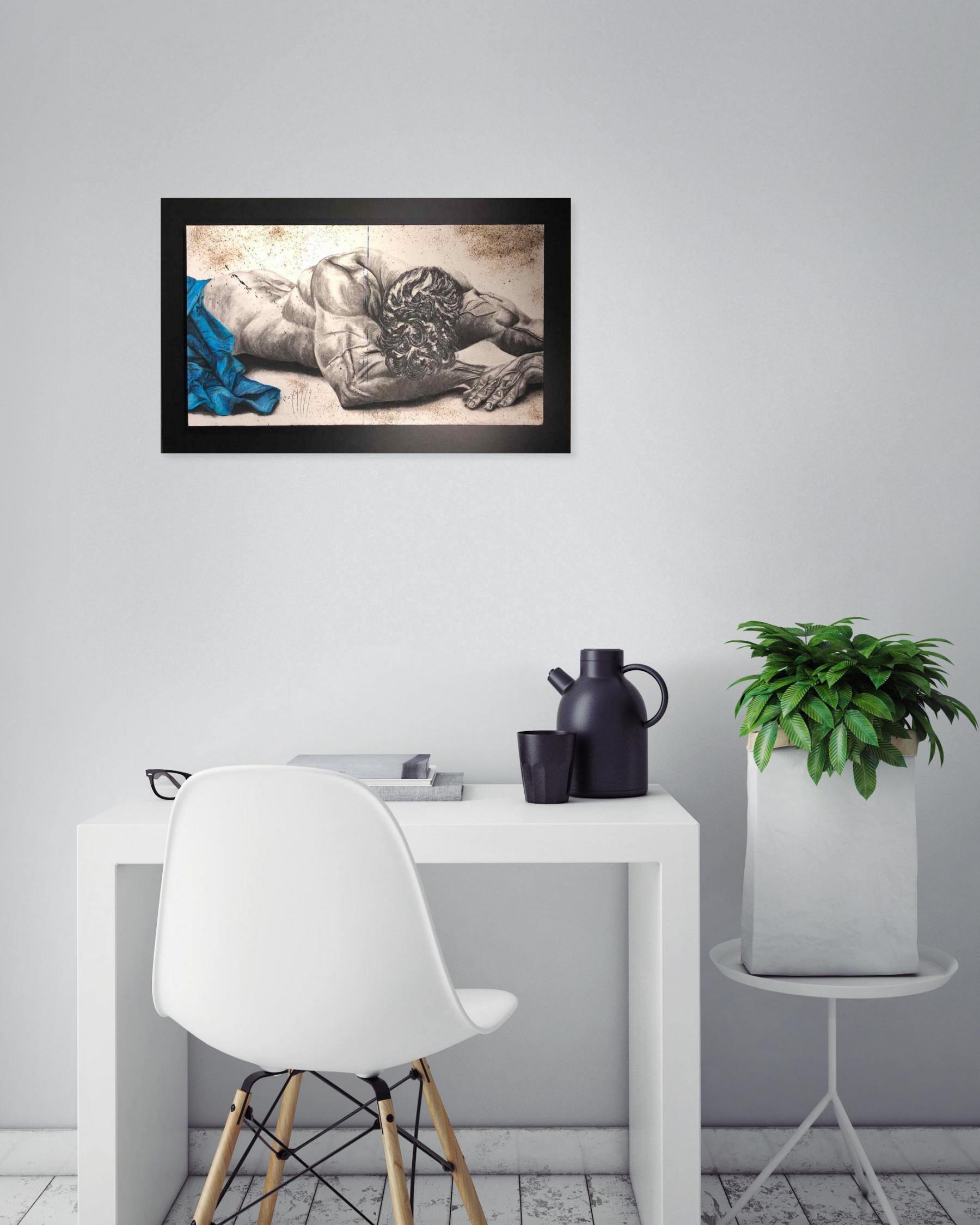 Michel Puschiasis, Diego, drawing - Artalistic online contemporary art buying and selling gallery