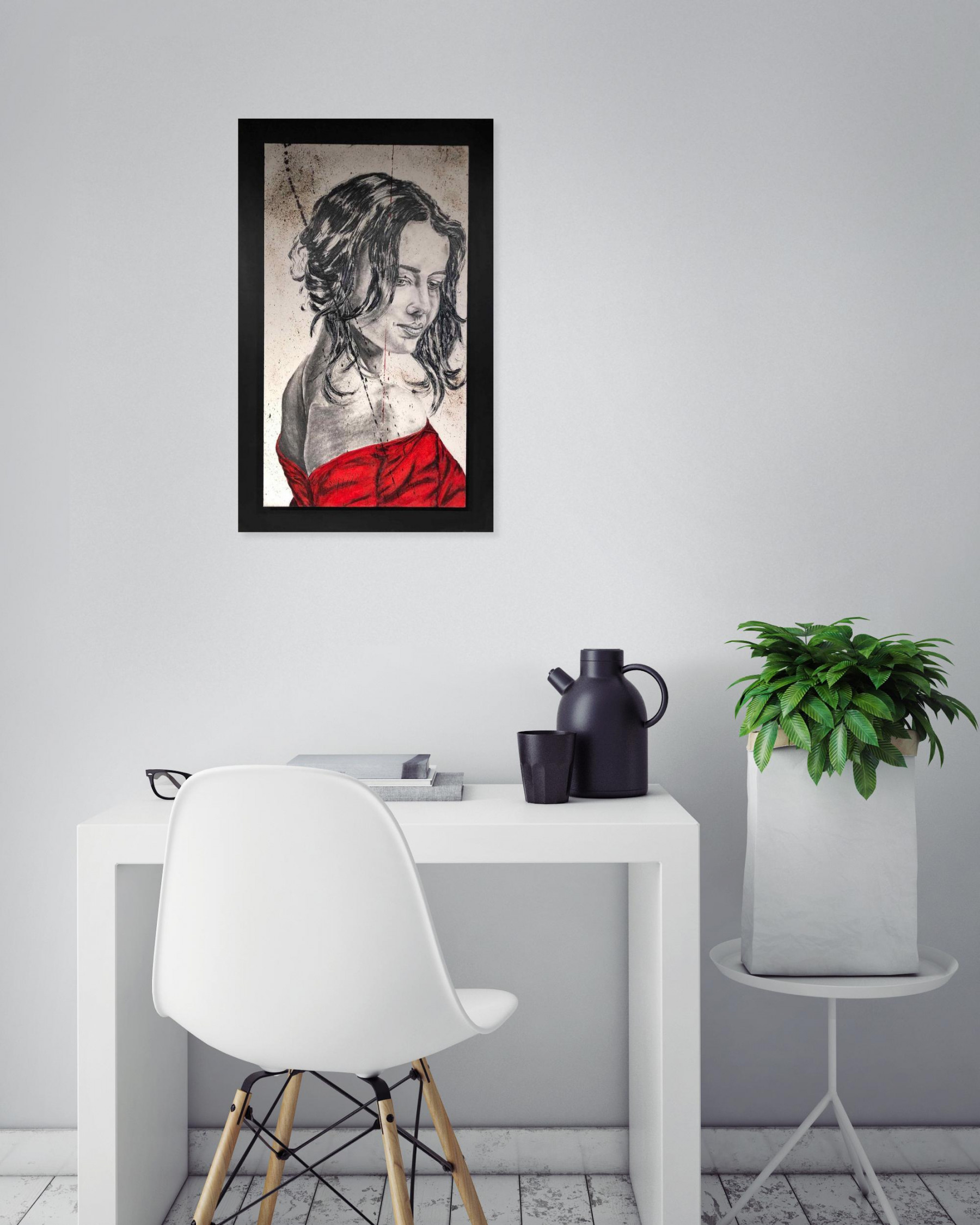 Michel Puschiasis, Alma, drawing - Artalistic online contemporary art buying and selling gallery
