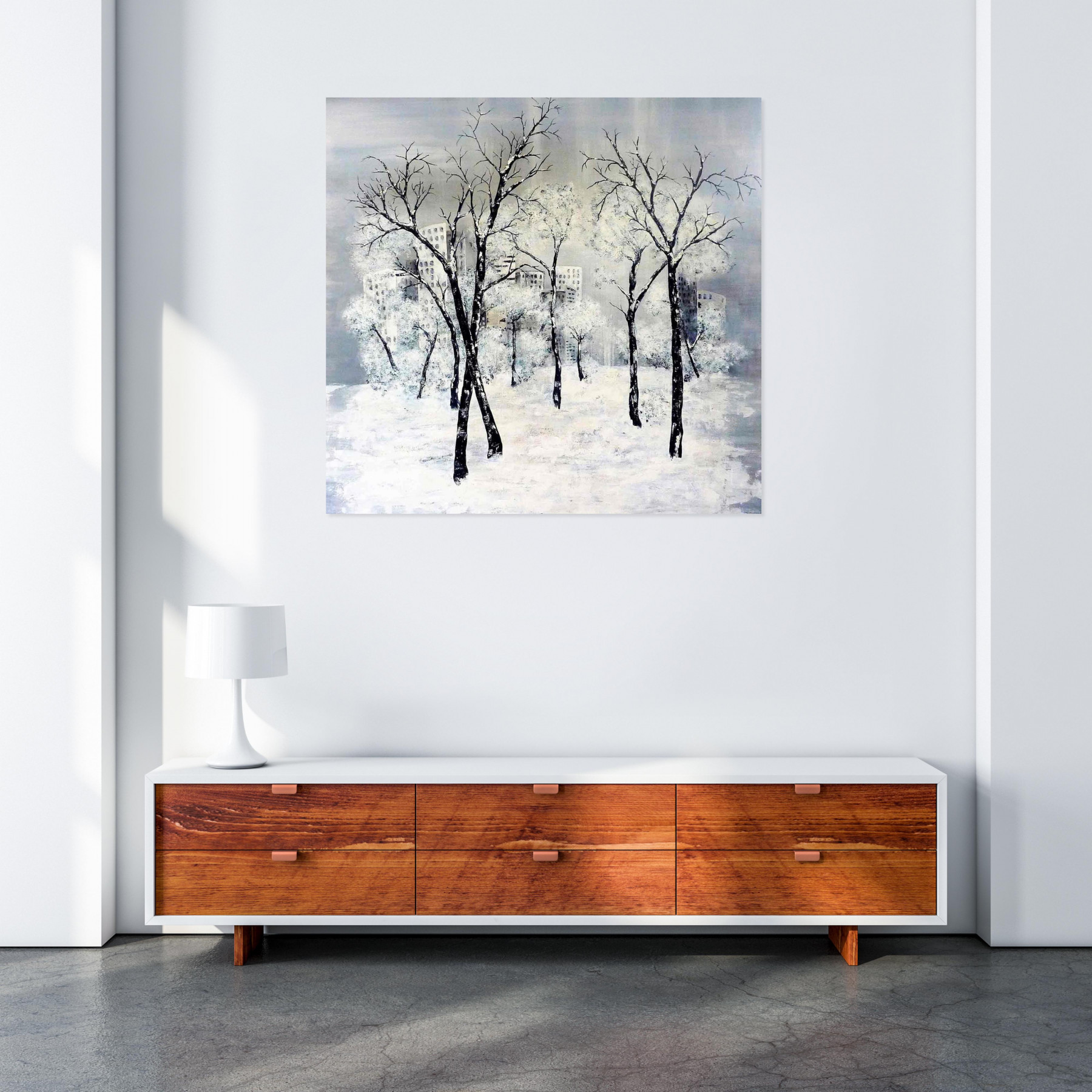 Anne Robin, Ville assoupie, painting - Artalistic online contemporary art buying and selling gallery