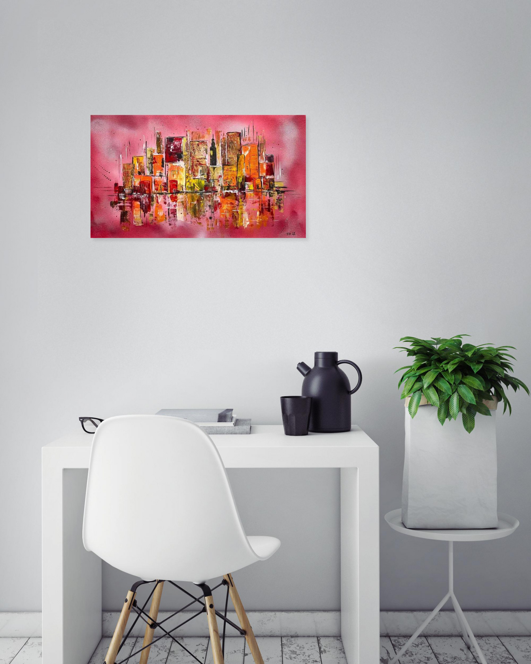 Jocelyne Kyriacou, Rouge NY, painting - Artalistic online contemporary art buying and selling gallery