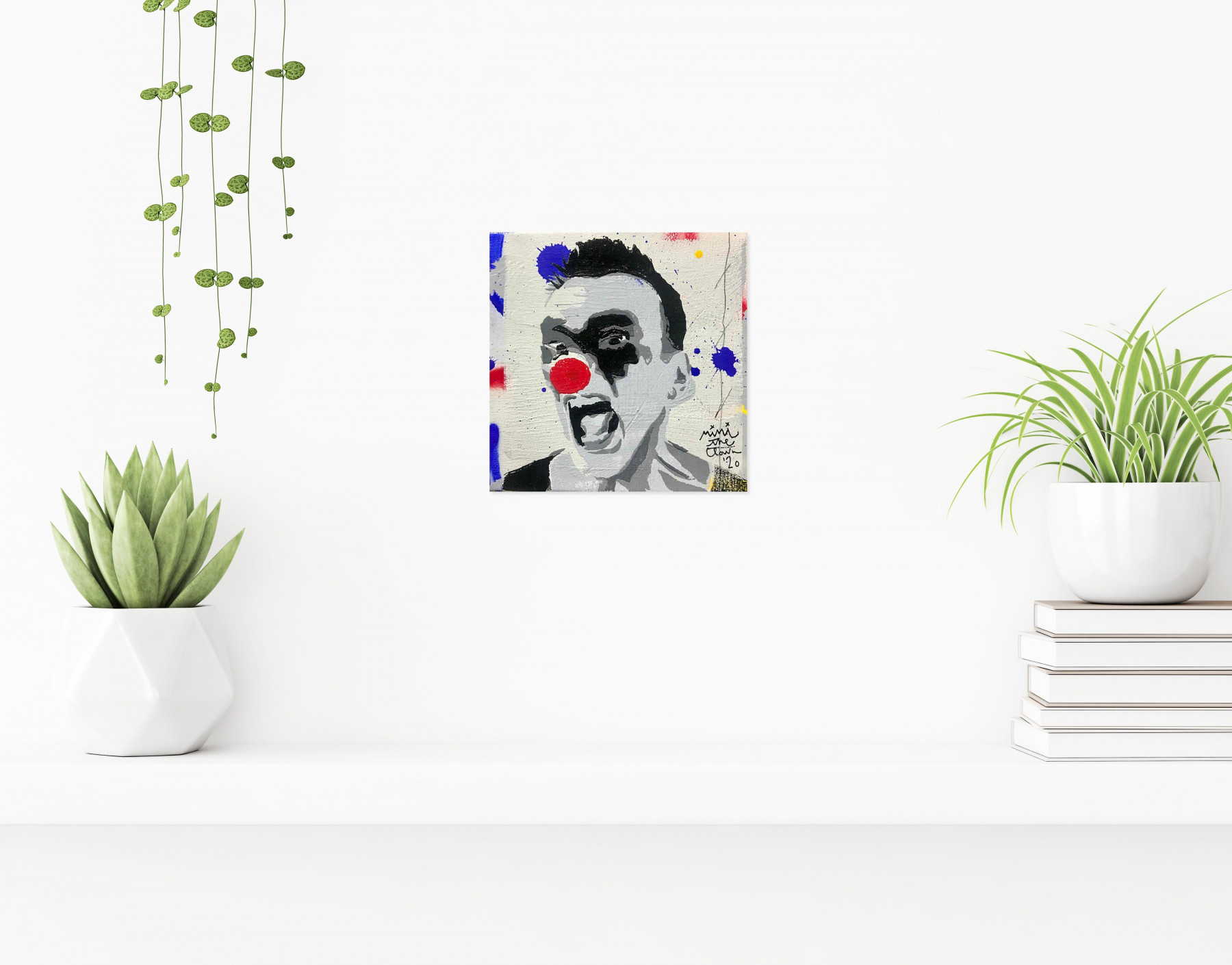 Mimi The clown, Photo de profil, painting - Artalistic online contemporary art buying and selling gallery