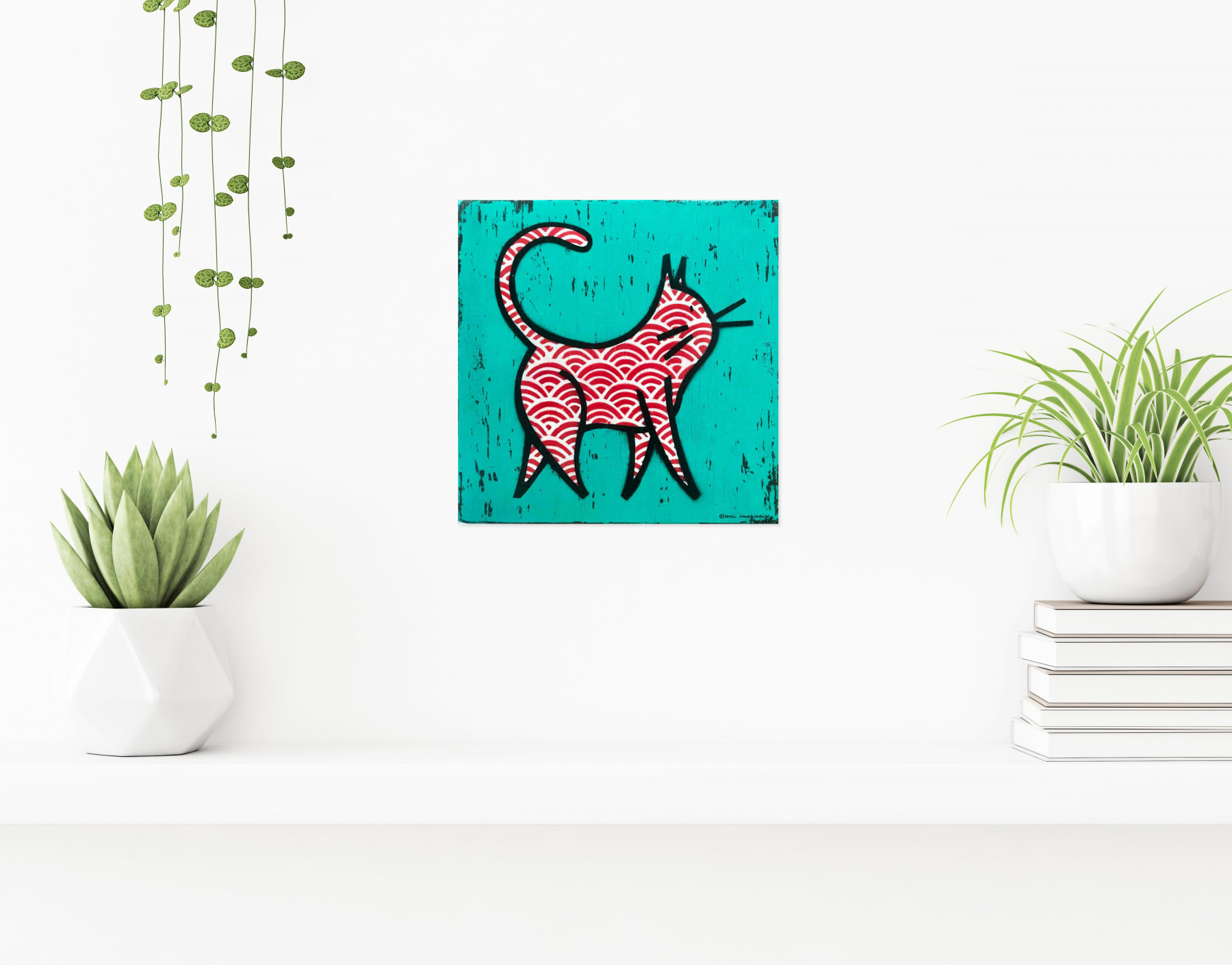 Ami Imaginaire, chat, painting - Artalistic online contemporary art buying and selling gallery