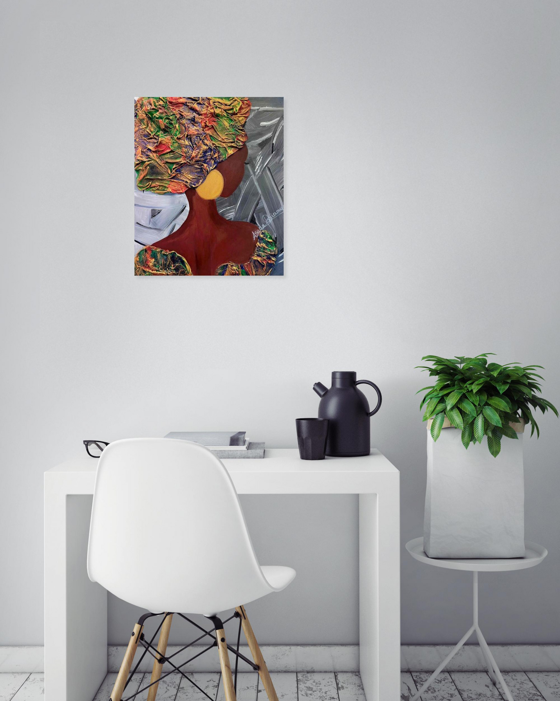 Aswan Diama, Les belles couleurs, painting - Artalistic online contemporary art buying and selling gallery