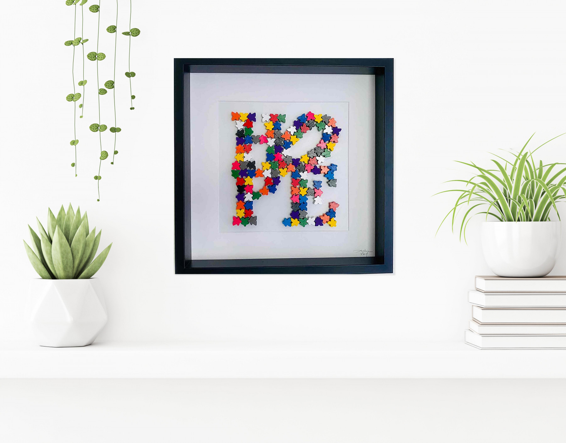 Andrea Van Der Hoeven, Hope Meeples, painting - Artalistic online contemporary art buying and selling gallery