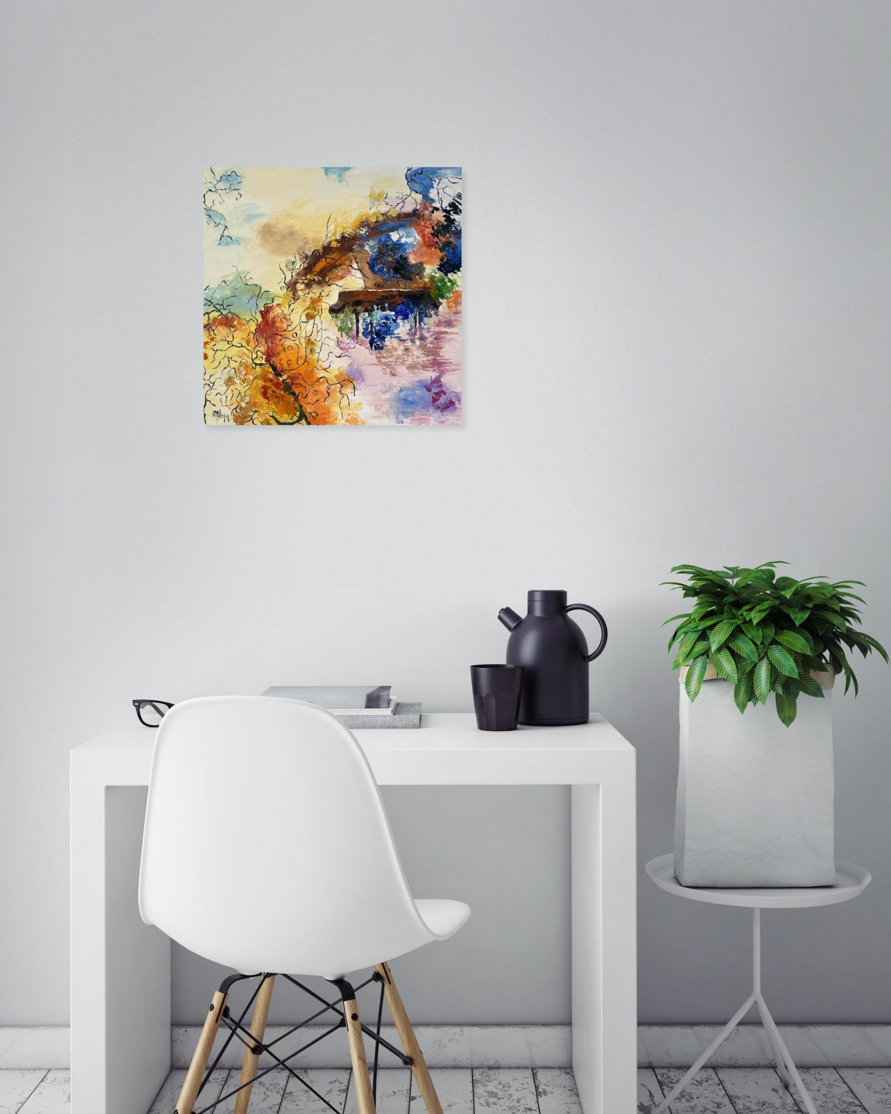 Marie-Jeanne Lopez, Cavalcade, painting - Artalistic online contemporary art buying and selling gallery