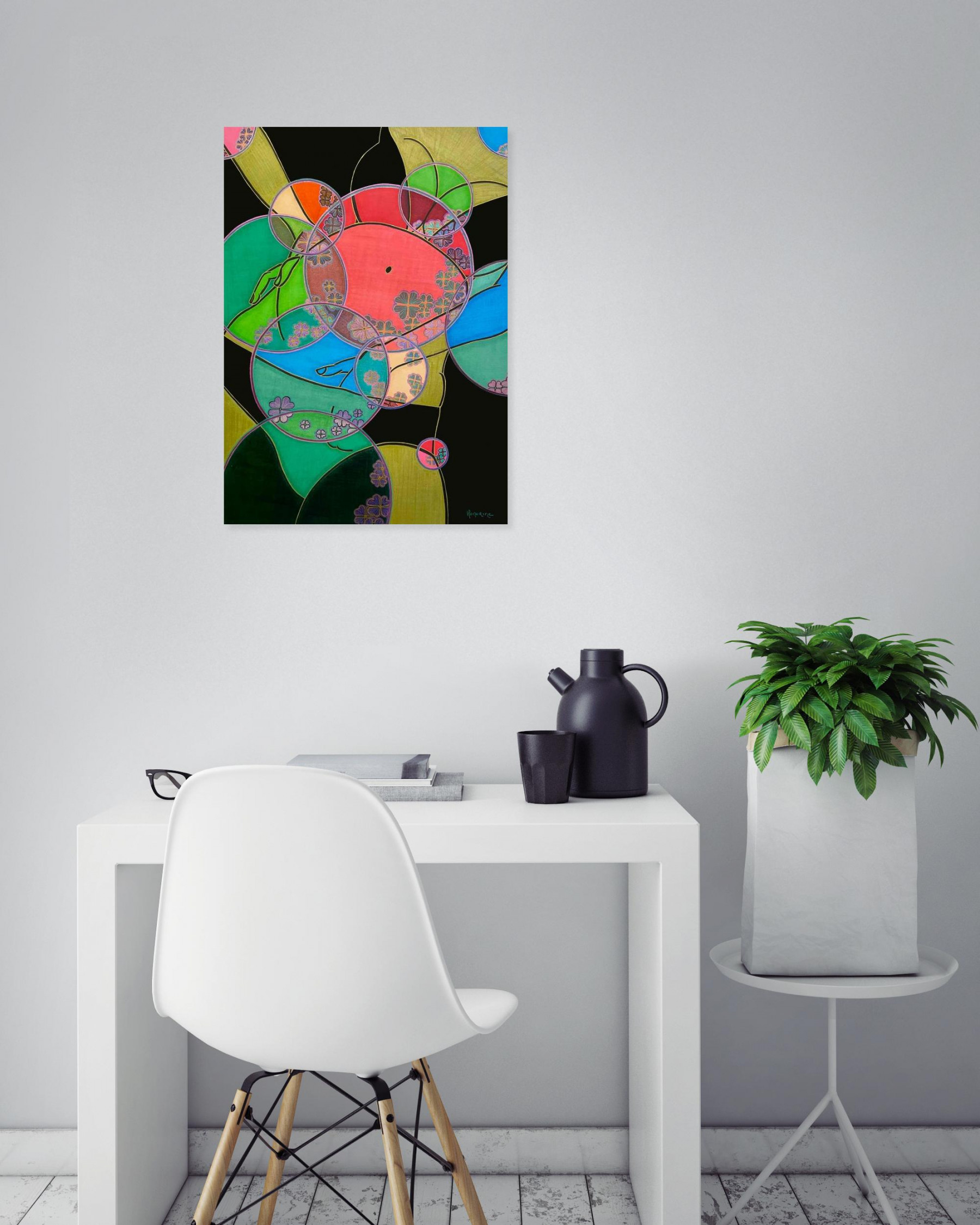 Honorine, La plongée, drawing - Artalistic online contemporary art buying and selling gallery