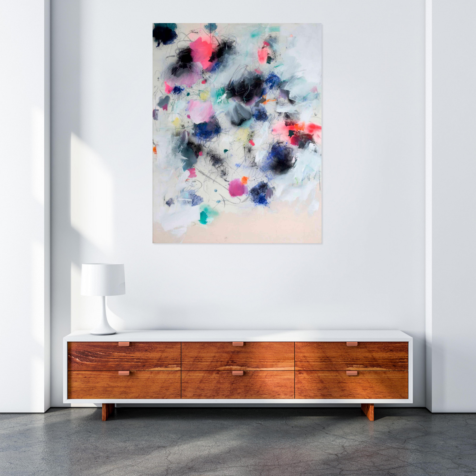Marie-José Domenjoz, Everything's alright, painting - Artalistic online contemporary art buying and selling gallery