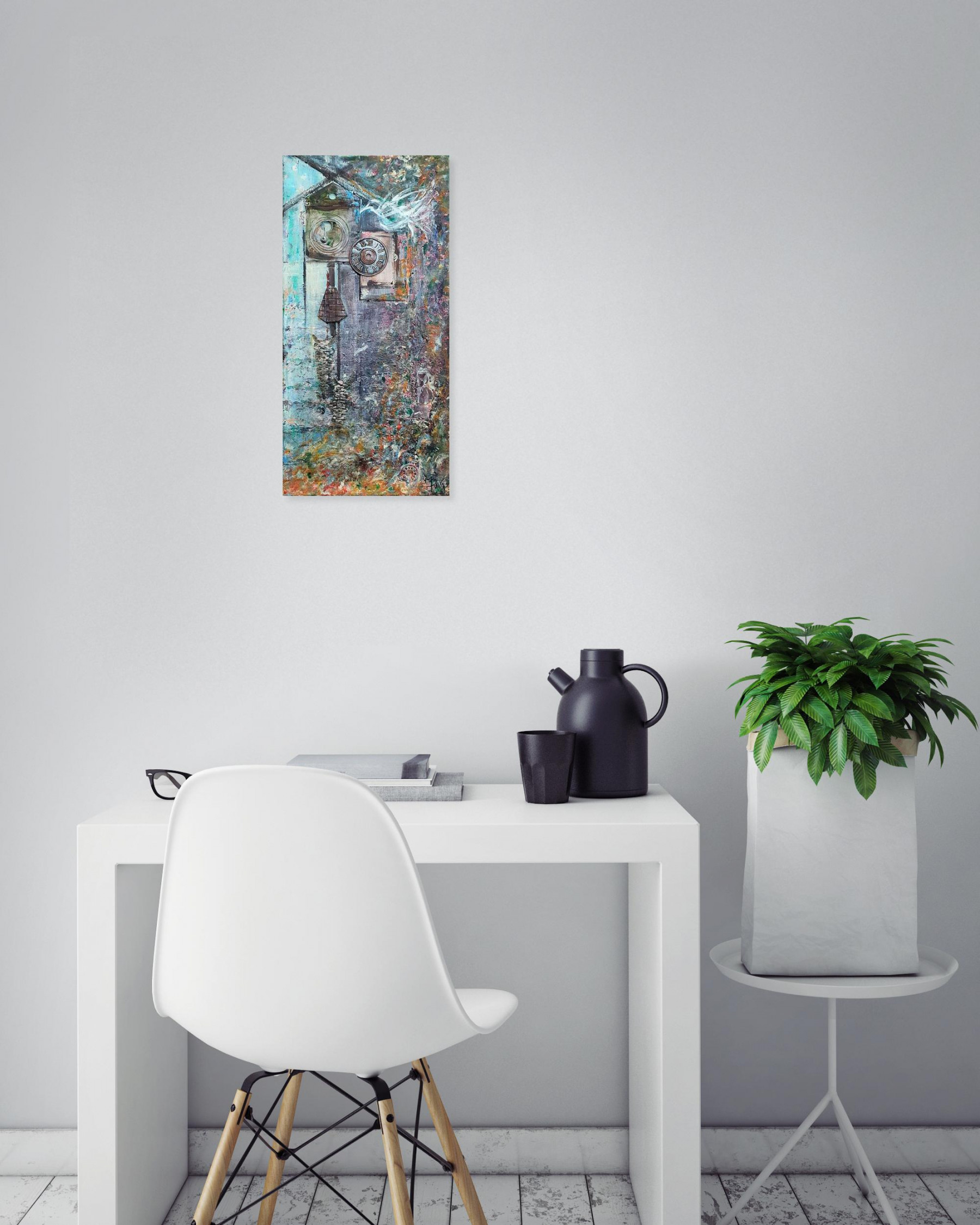 Marta Riva, Effugere et contemplari tempus, painting - Artalistic online contemporary art buying and selling gallery