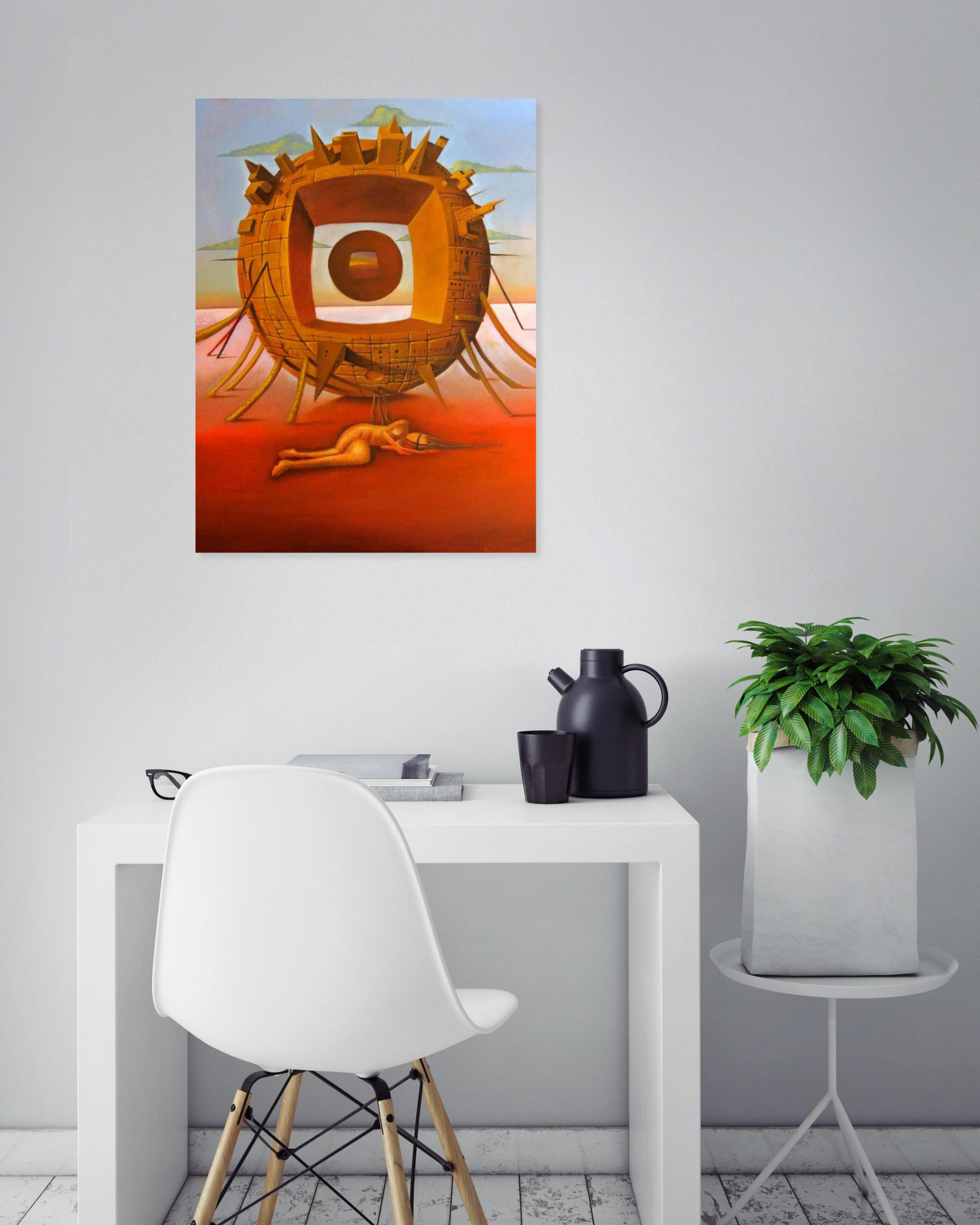 Ruben Cuckier, Battery dreams, painting - Artalistic online contemporary art buying and selling gallery