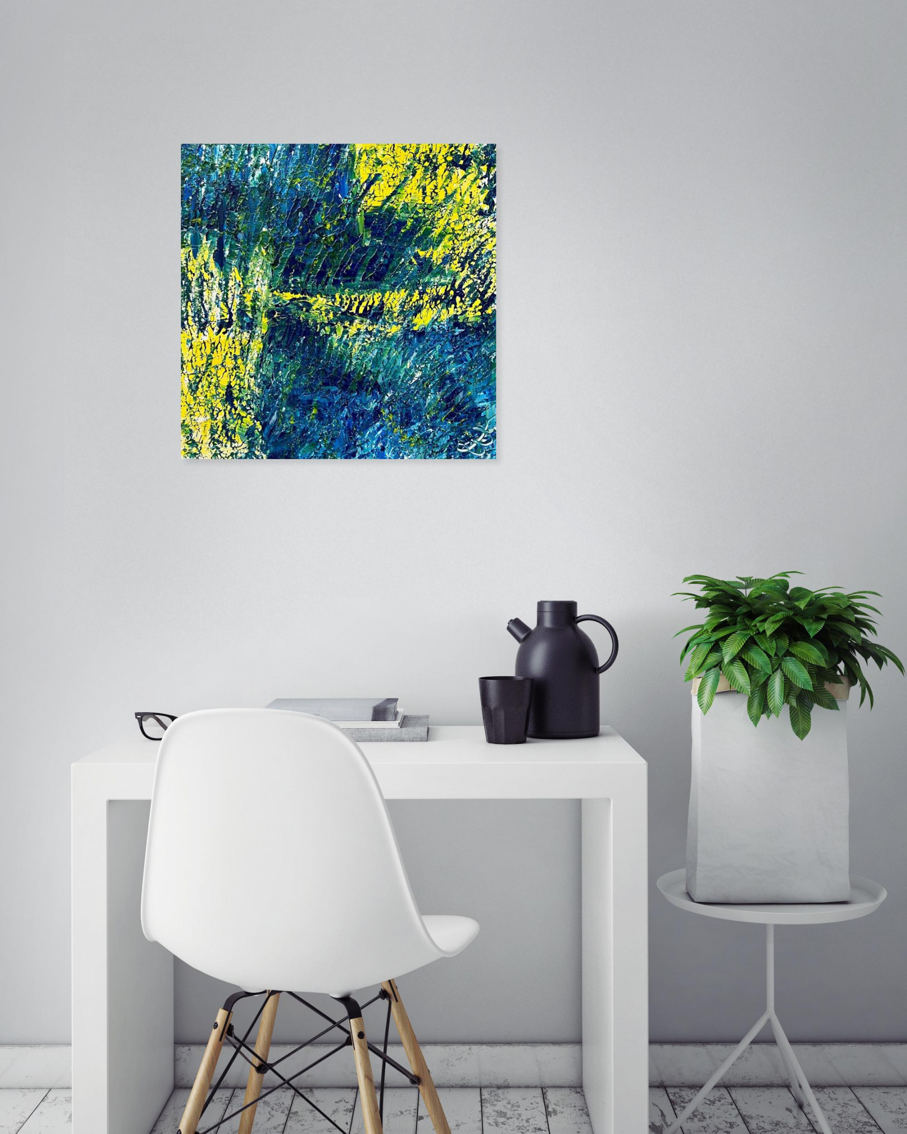 Ludivine Evrard Benoits, Sous-marine, painting - Artalistic online contemporary art buying and selling gallery