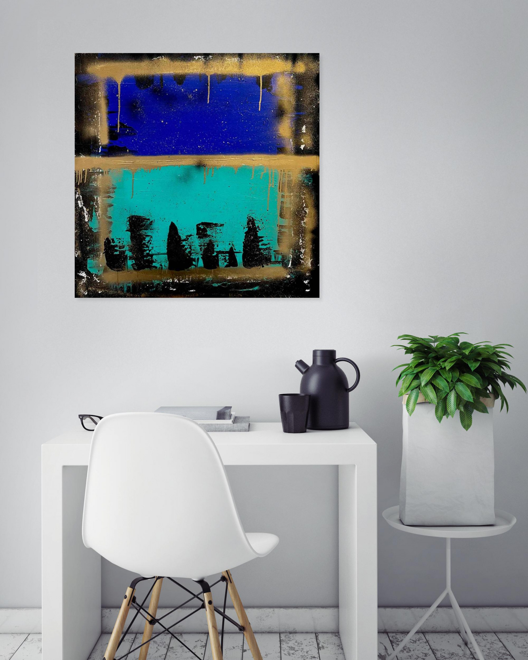 Ludivine Evrard Benoits, Crépuscule, painting - Artalistic online contemporary art buying and selling gallery