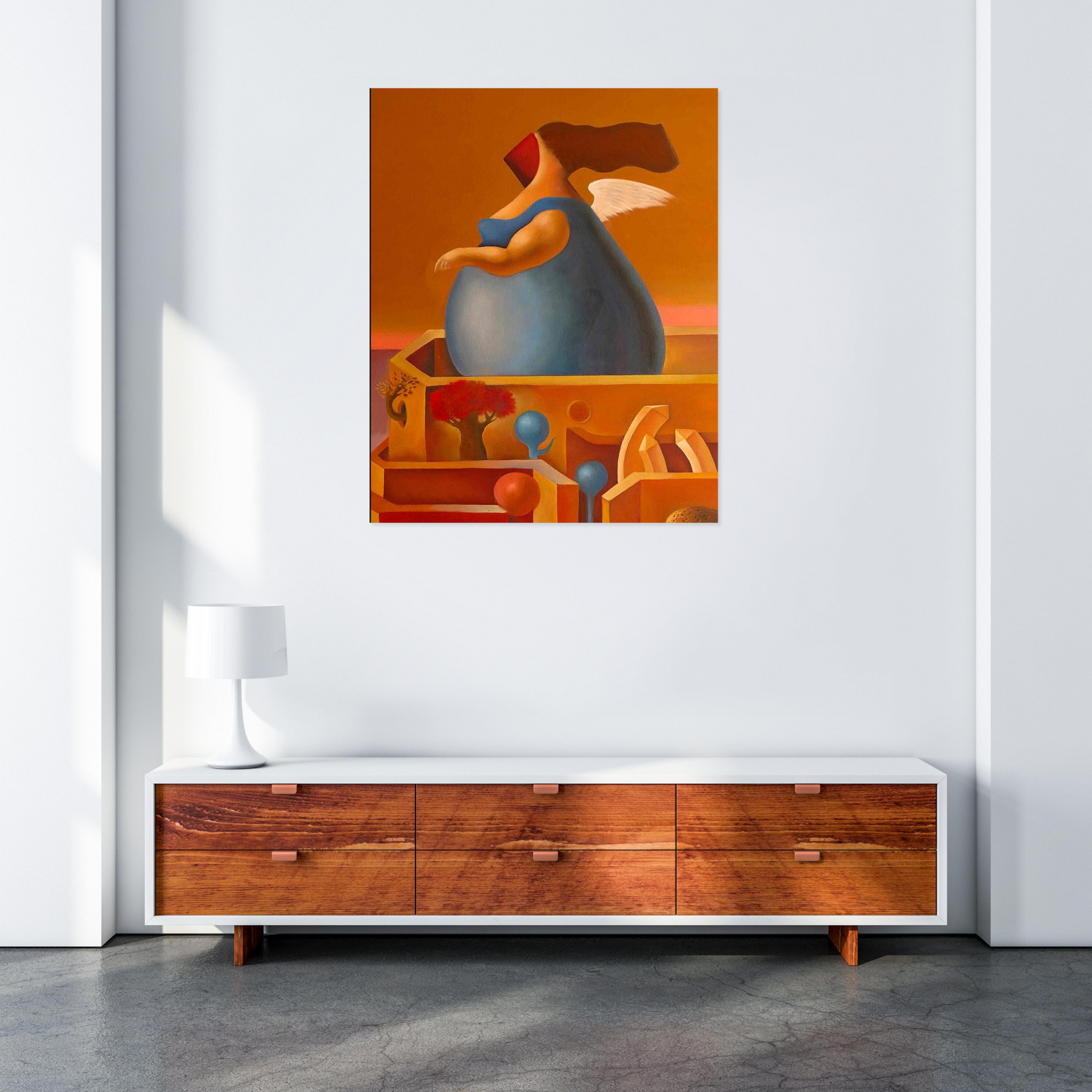 Ruben Cukier, Women's city, painting - Artalistic online contemporary art buying and selling gallery