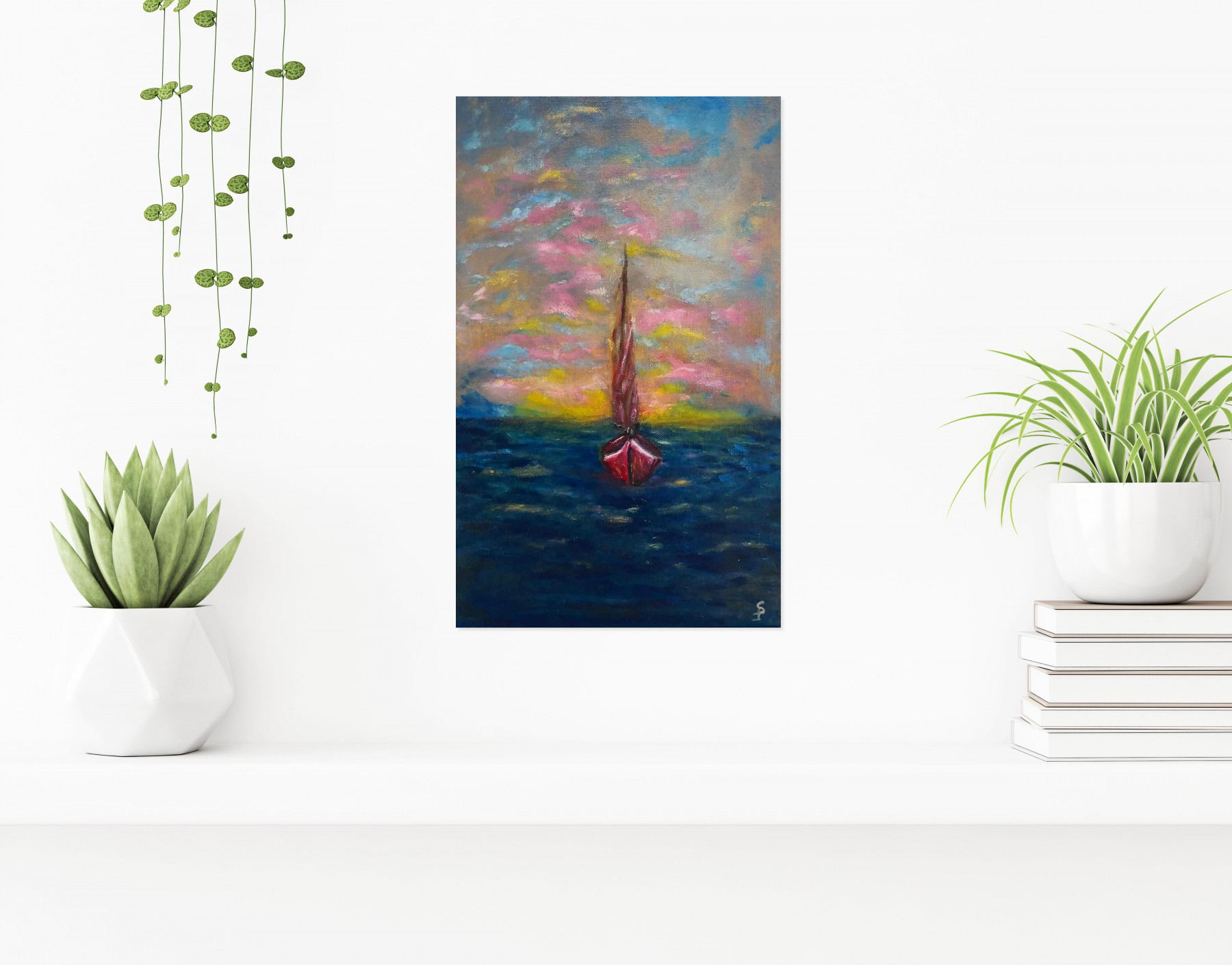 Sylvie Pulur, Evasion, painting - Artalistic online contemporary art buying and selling gallery