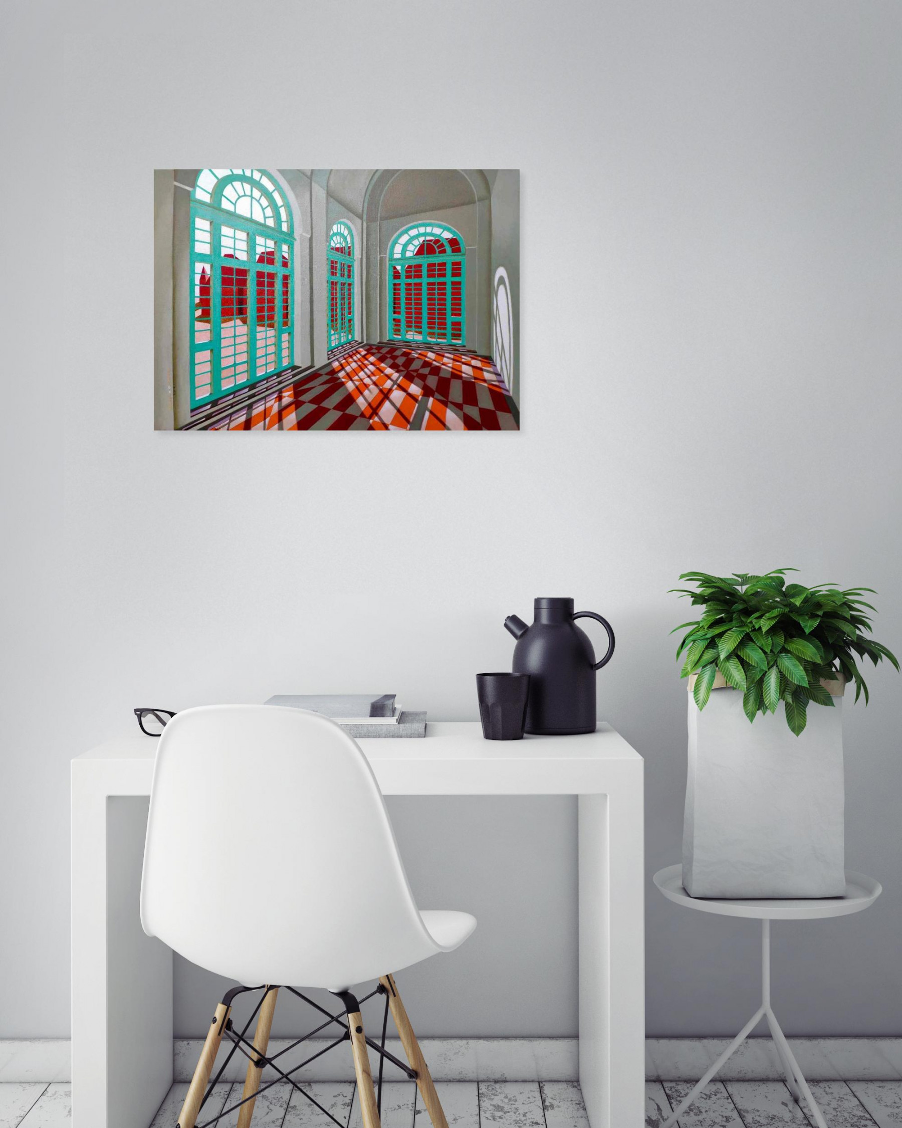Federico Cortese, Abandoned room, painting - Artalistic online contemporary art buying and selling gallery