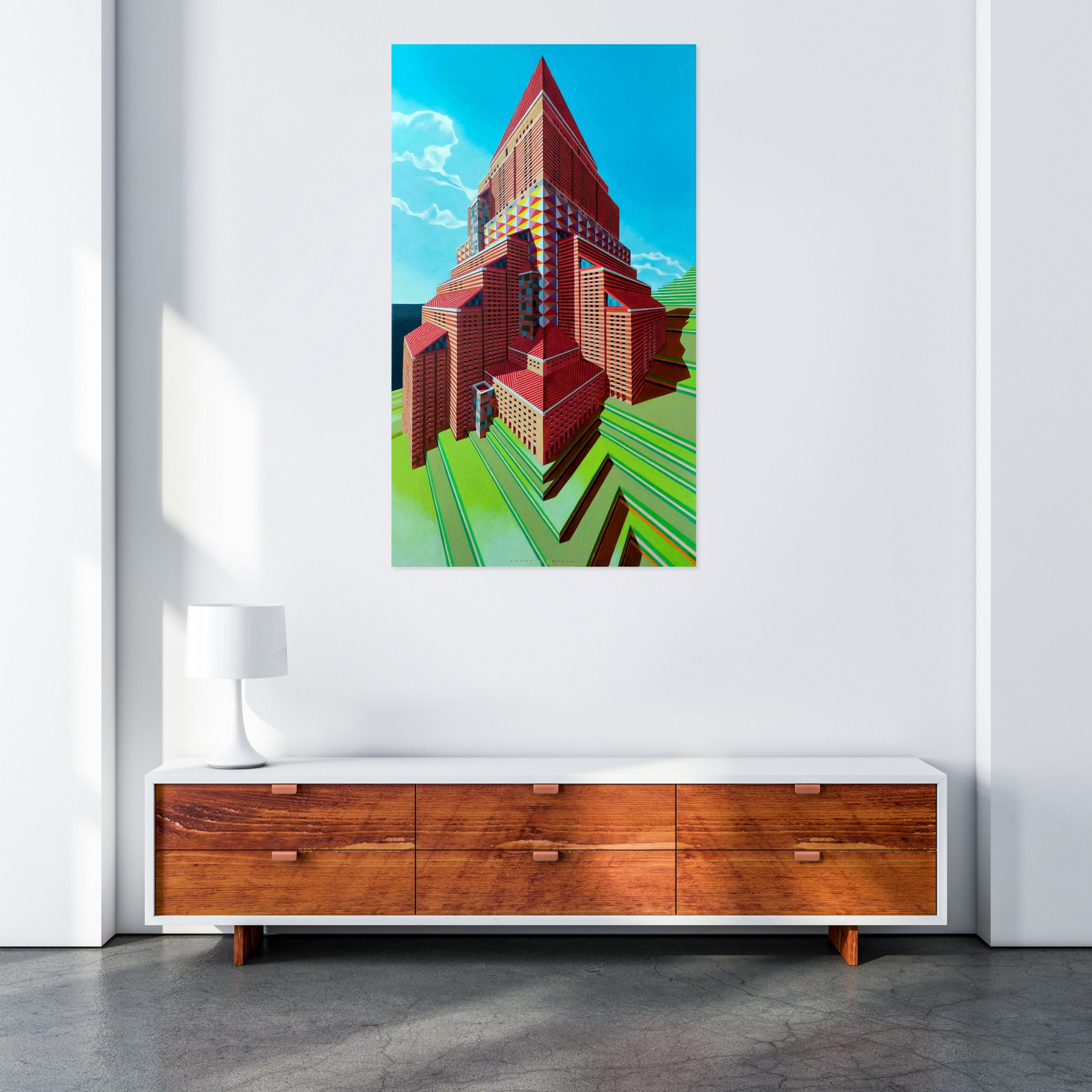 Federico Cortese, Skyscraper, painting - Artalistic online contemporary art buying and selling gallery