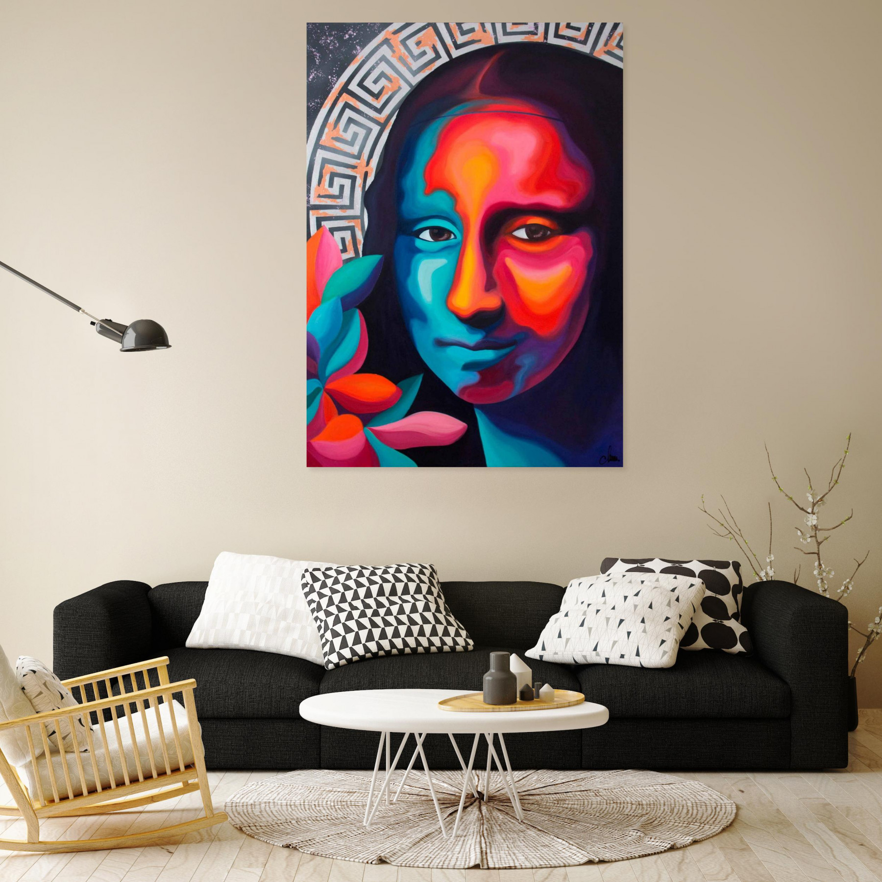 Monika Mrowiec, First exit from the Louvre, painting - Artalistic online contemporary art buying and selling gallery