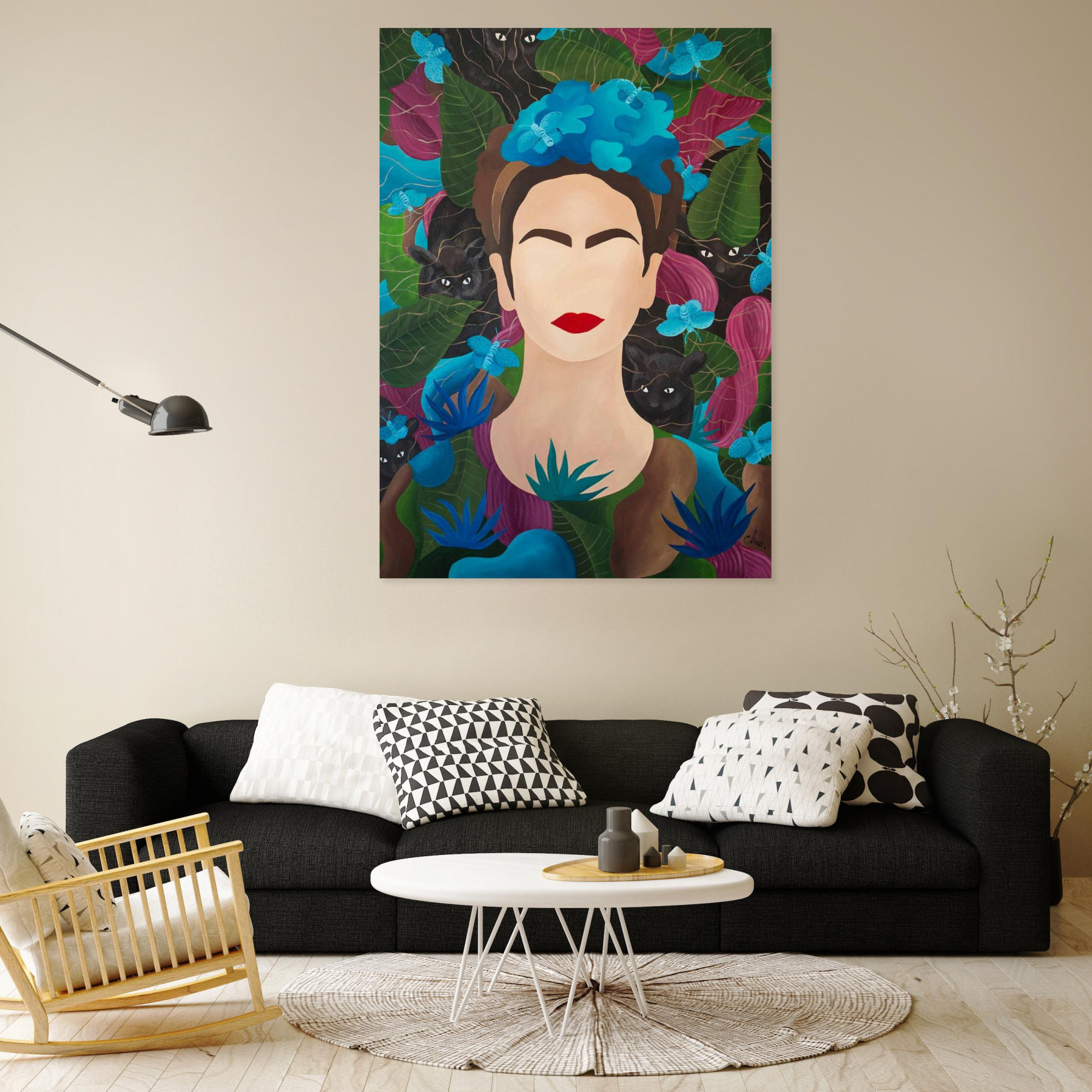 Monica Mrowiec, Frida Kahlo, painting - Artalistic online contemporary art buying and selling gallery