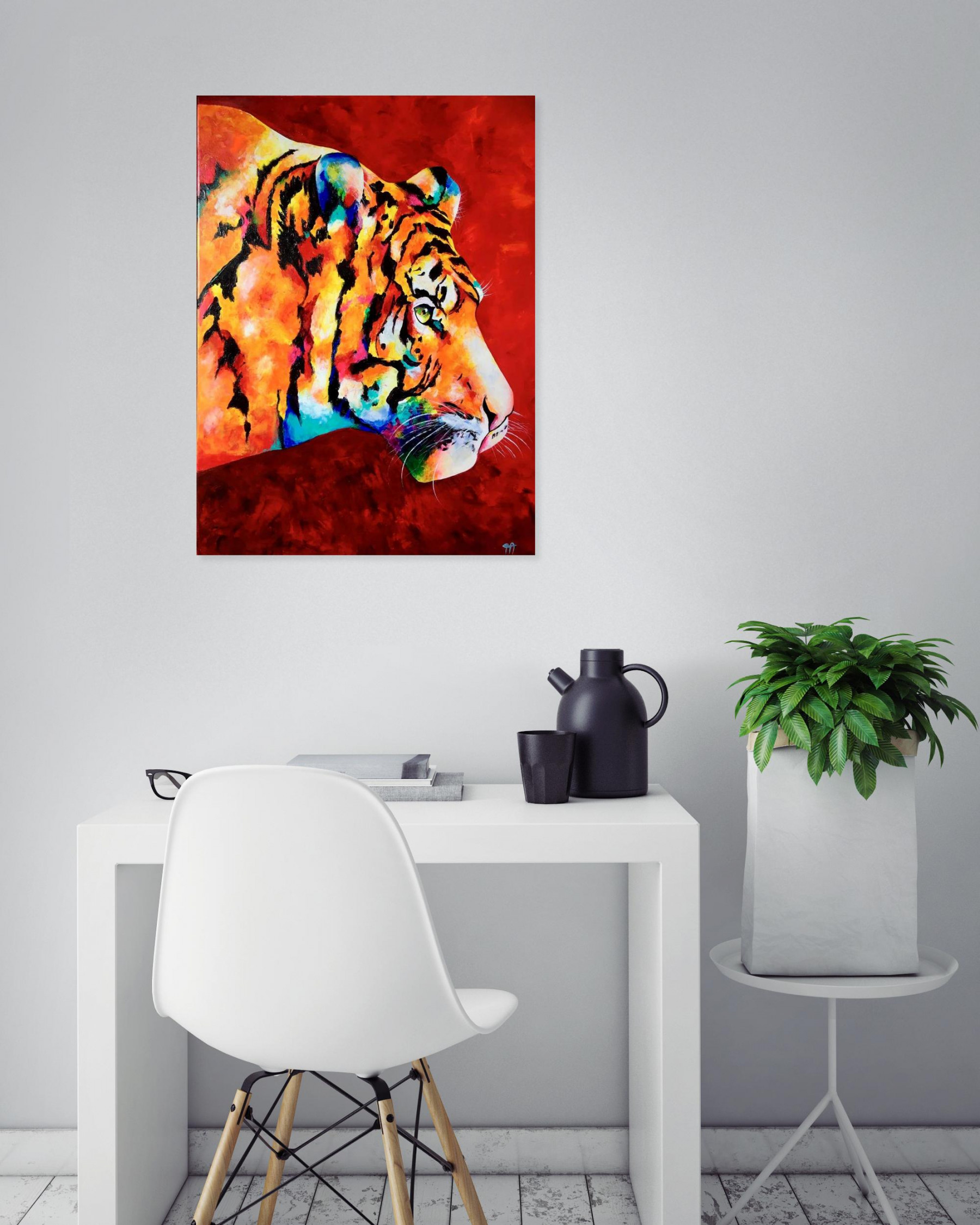 Françoise Augustine, Machli, painting - Artalistic online contemporary art buying and selling gallery