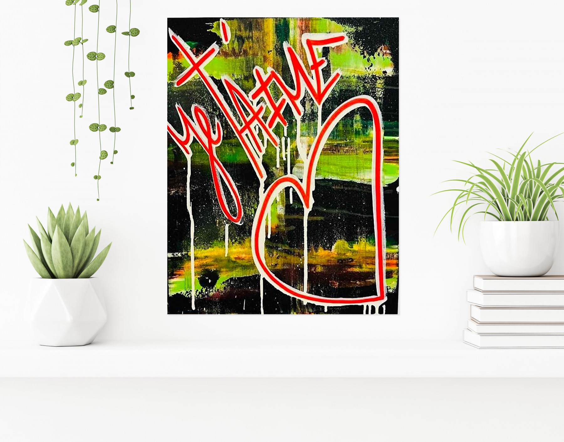 Karl Lagasse, Je t'aime, painting - Artalistic online contemporary art buying and selling gallery