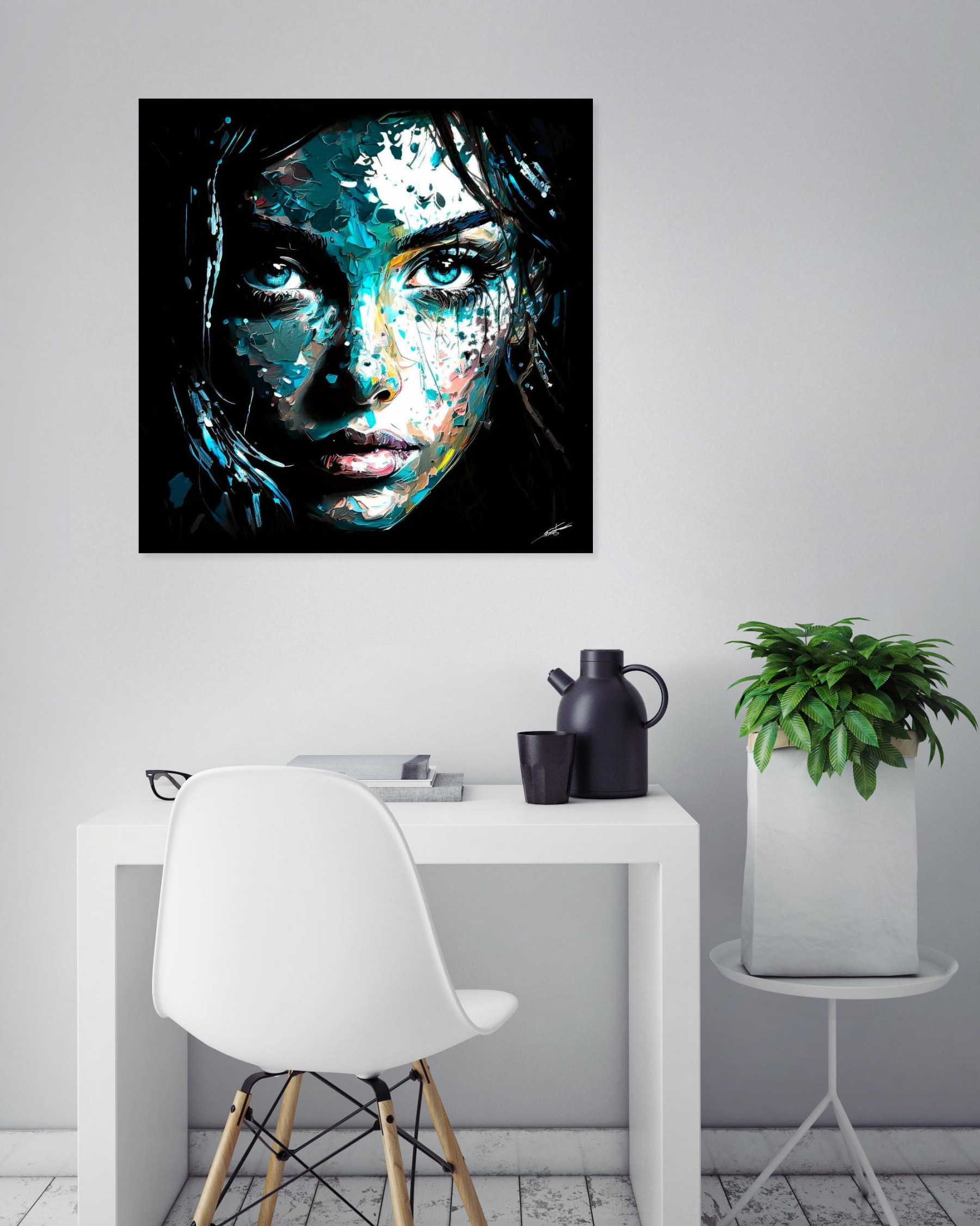 F.Font, La sérénité du visage, painting - Artalistic online contemporary art buying and selling gallery