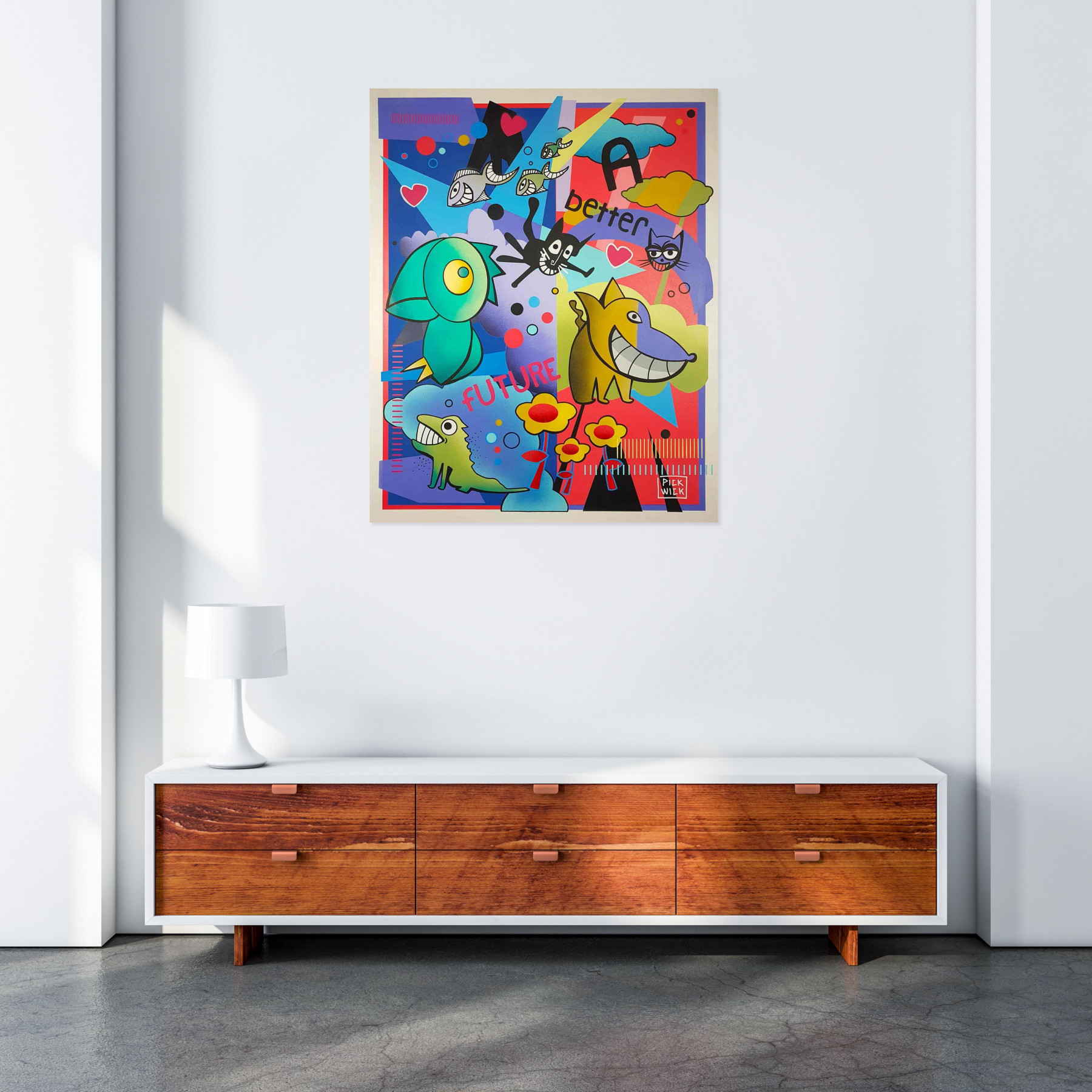 Pickwick, a better futur, painting - Artalistic online contemporary art buying and selling gallery