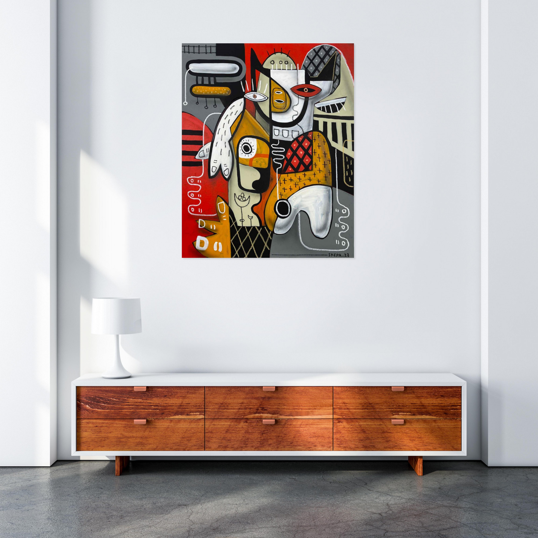 Skepa, Le minotaure, painting - Artalistic online contemporary art buying and selling gallery