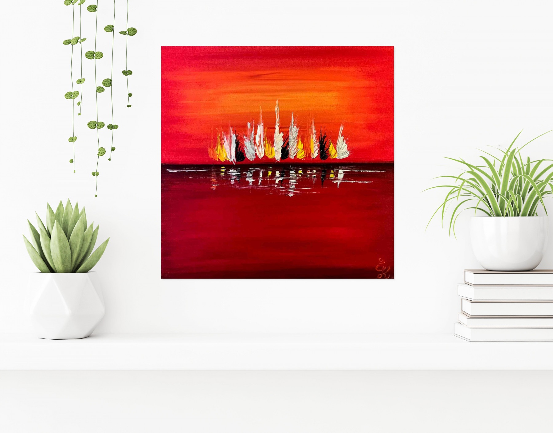 Emilie Kieffer, Ardente, painting - Artalistic online contemporary art buying and selling gallery