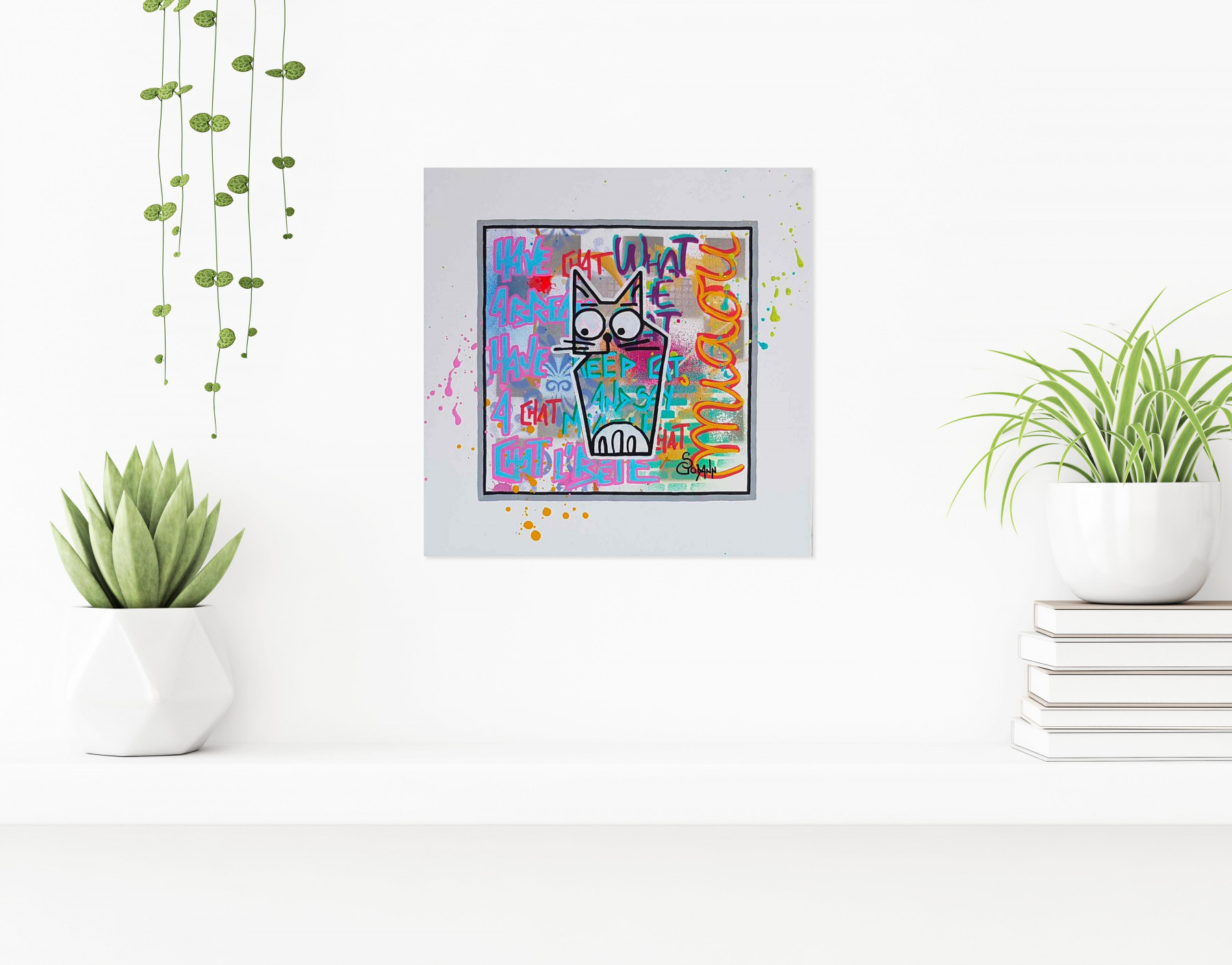 Stéphanie Godann, Chatnonyme, painting - Artalistic online contemporary art buying and selling gallery
