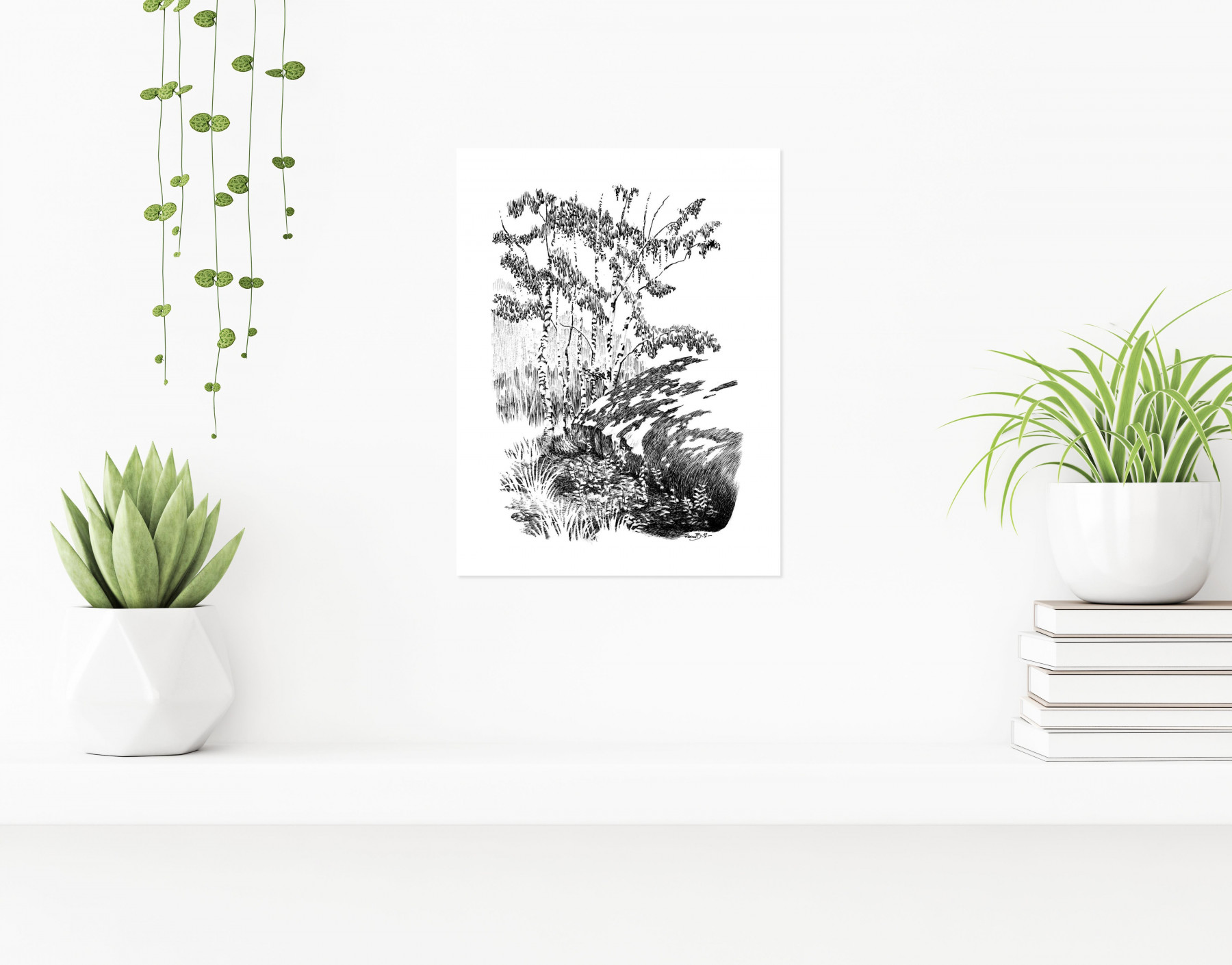 Renaud Bouet, Ile de Marstrandsö, drawing - Artalistic online contemporary art buying and selling gallery
