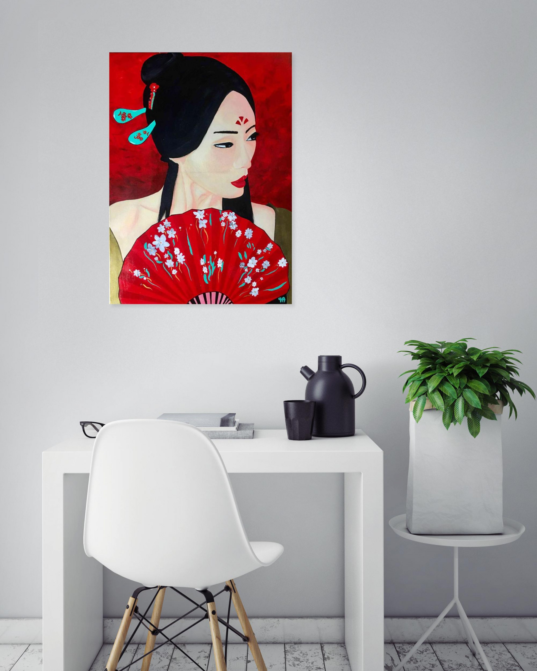 Françoise Augustine, Ogi, painting - Artalistic online contemporary art buying and selling gallery