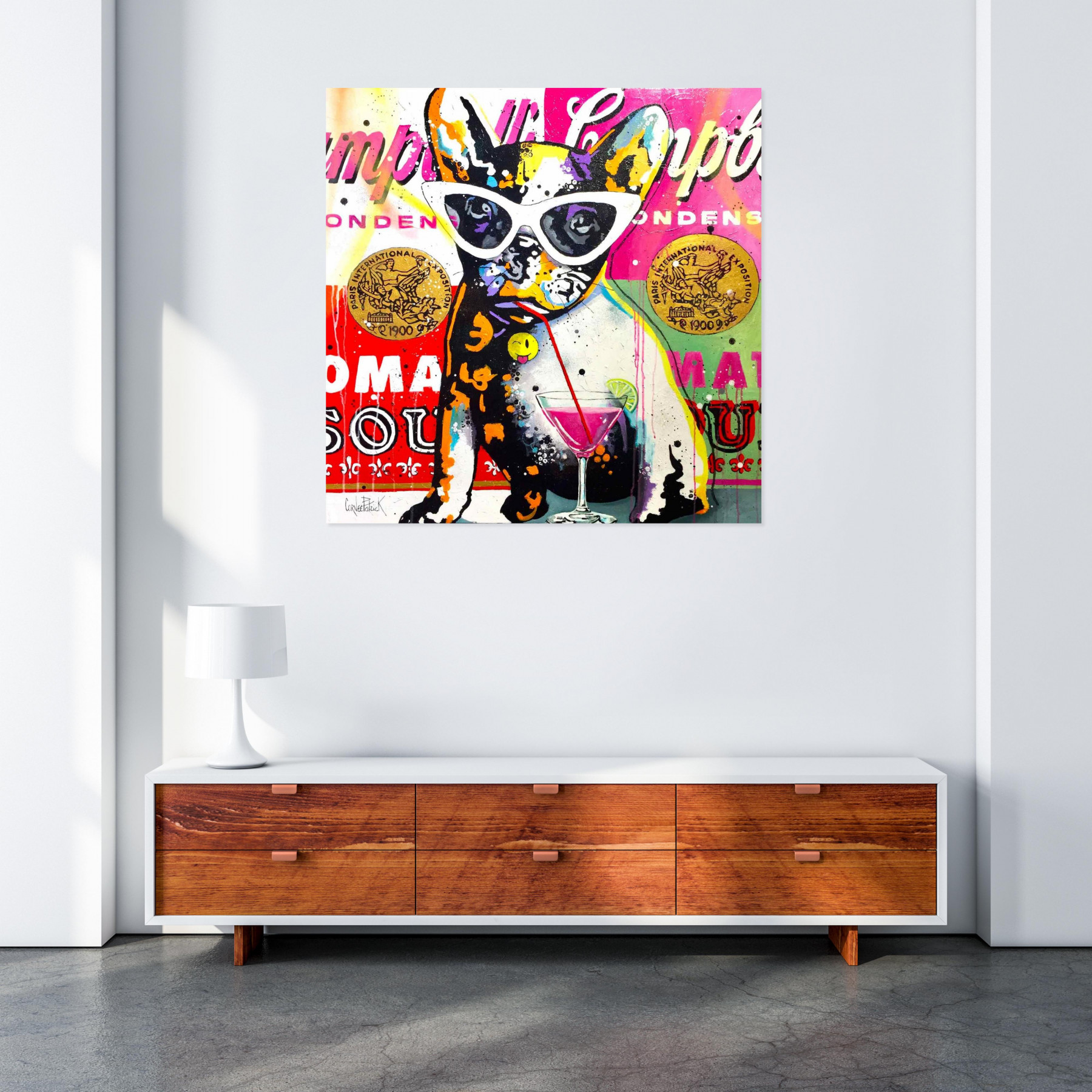 Patrick Cornée, Doggy Pop, painting - Artalistic online contemporary art buying and selling gallery