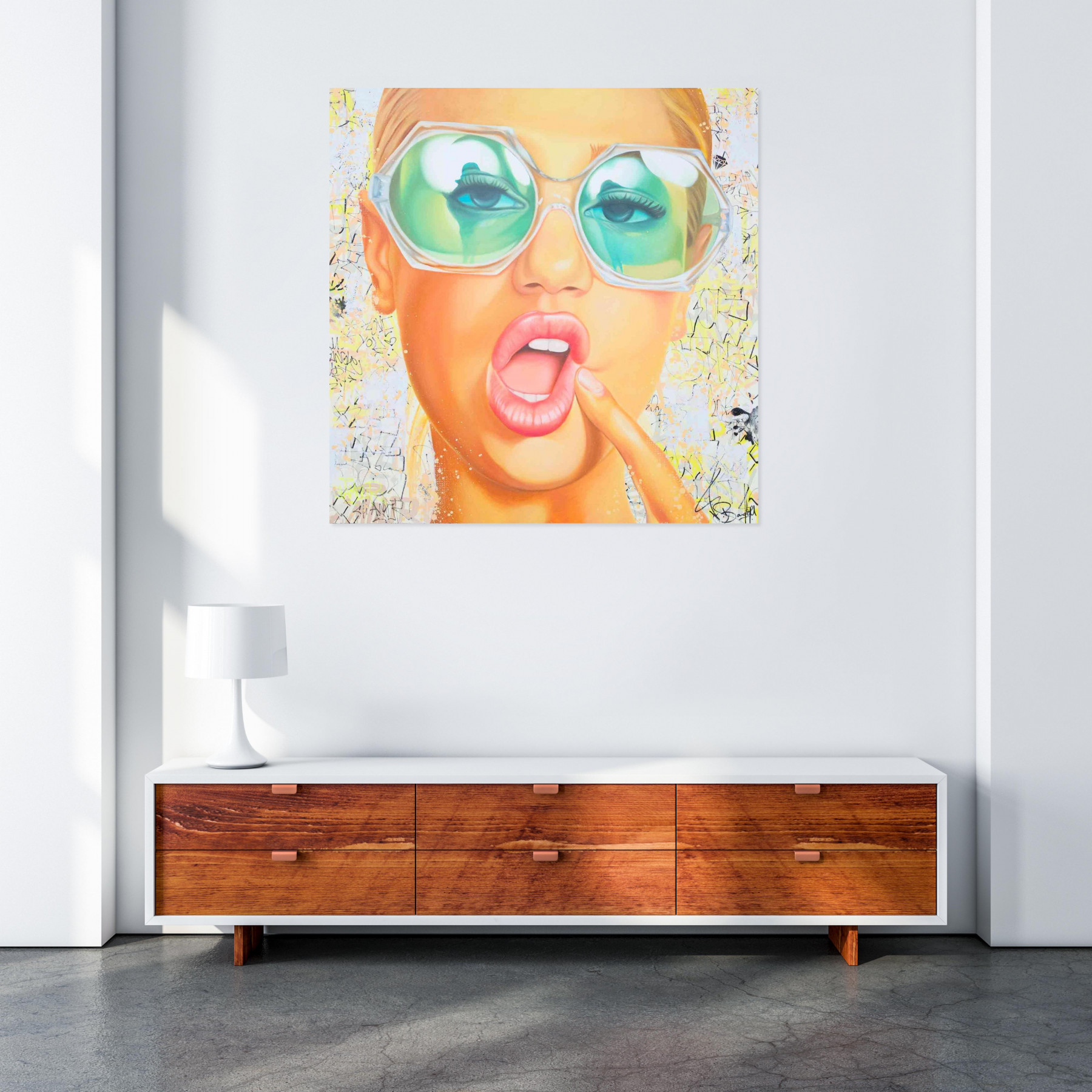 Vincent Bardou, Retro portrait, painting - Artalistic online contemporary art buying and selling gallery