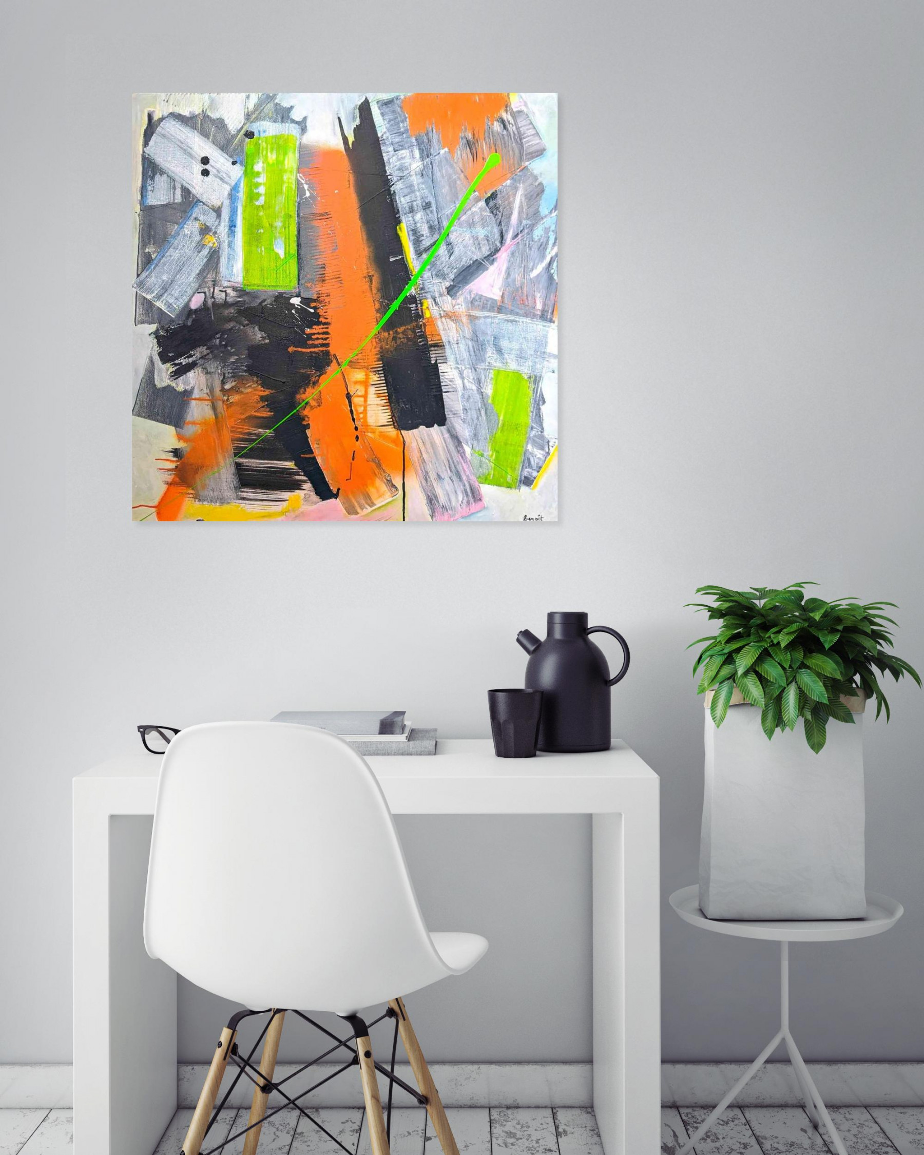 Benoit Guérin, City, painting - Artalistic online contemporary art buying and selling gallery