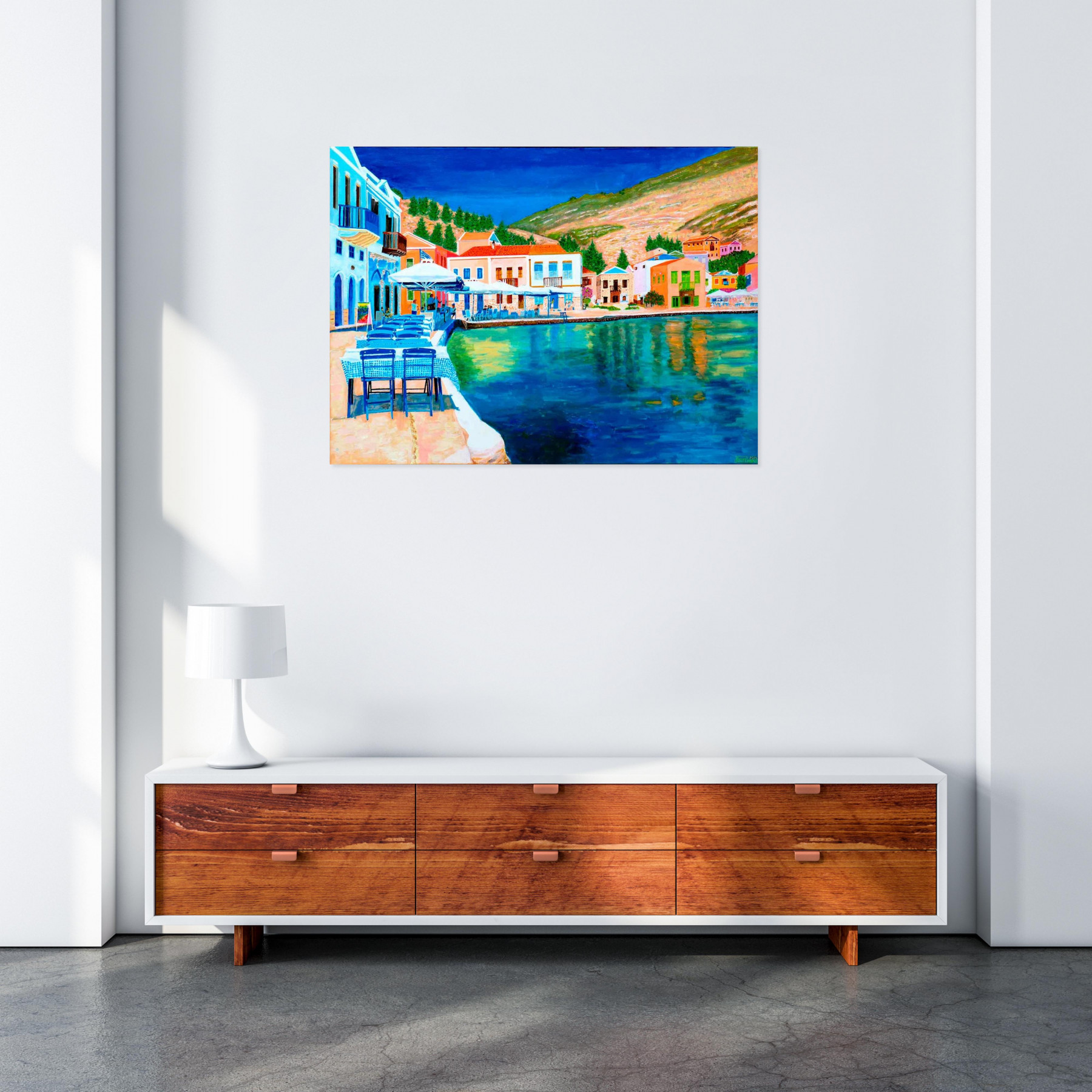Pascal Poutchnine, Kastellorizo, painting - Artalistic online contemporary art buying and selling gallery